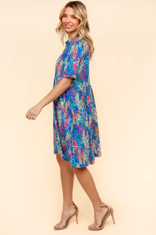 Haptics Johnny Collar Babydoll Dress with Side Pockets - Image 6