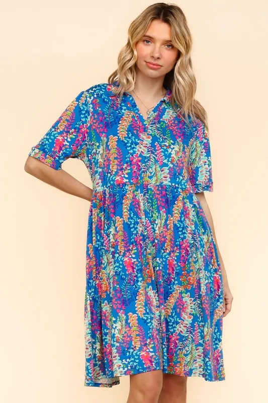 Haptics Johnny Collar Babydoll Dress with Side Pockets - Image 9