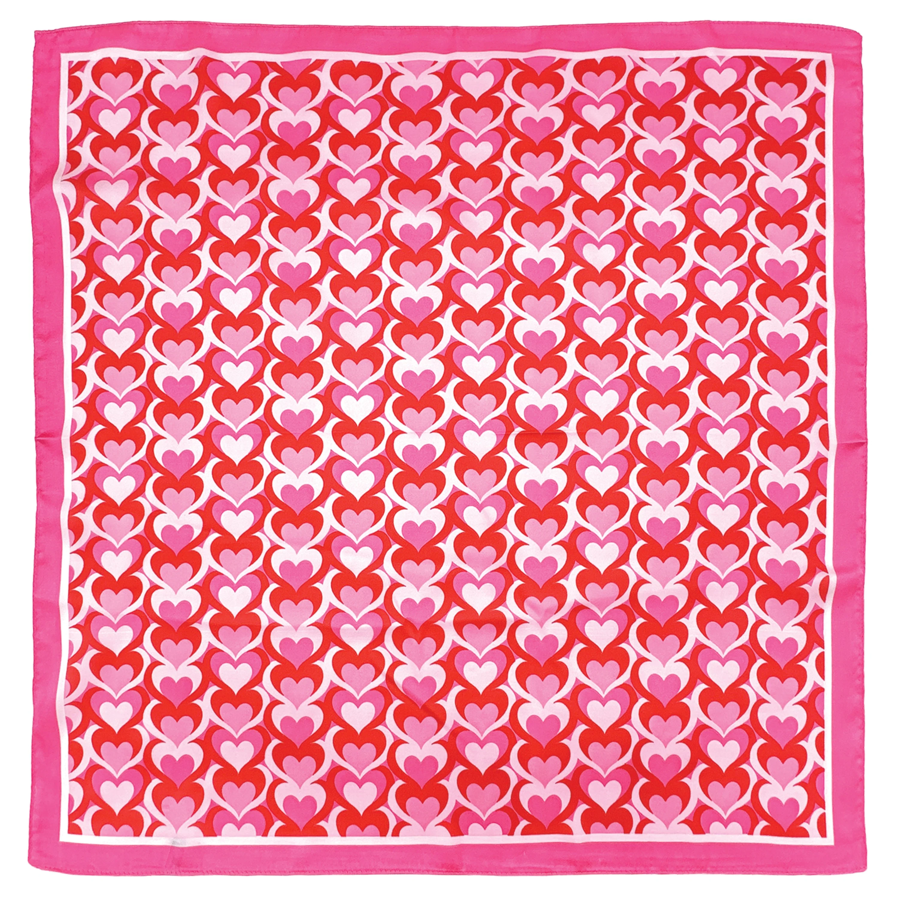 Heart Print Square Scarf - Image 3