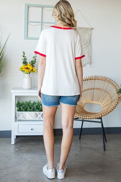 Heimish Full Size USA Contrast Trim Short Sleeve T-Shirt - Image 6