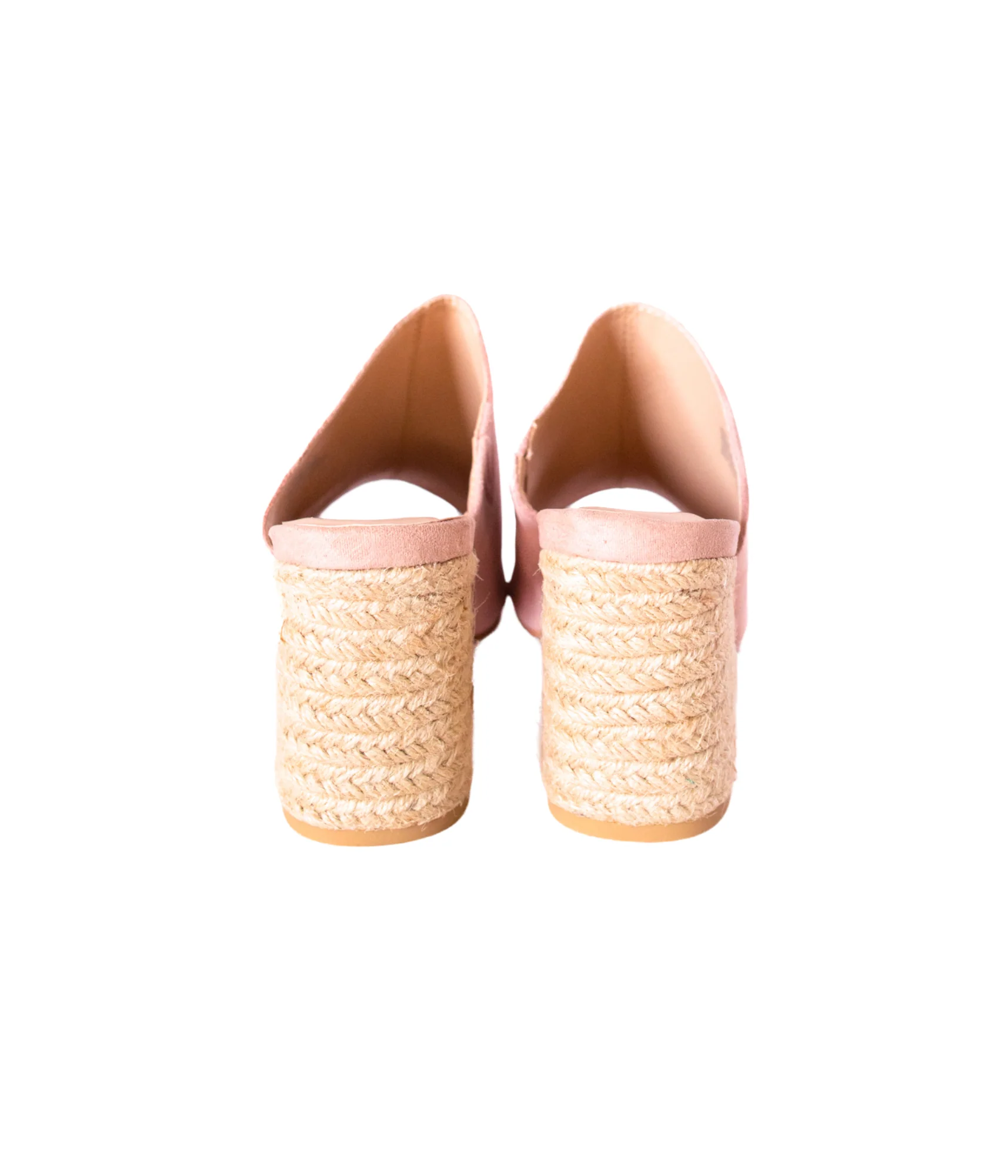 Helena Heeled Sandal in Blush Suede - Image 12