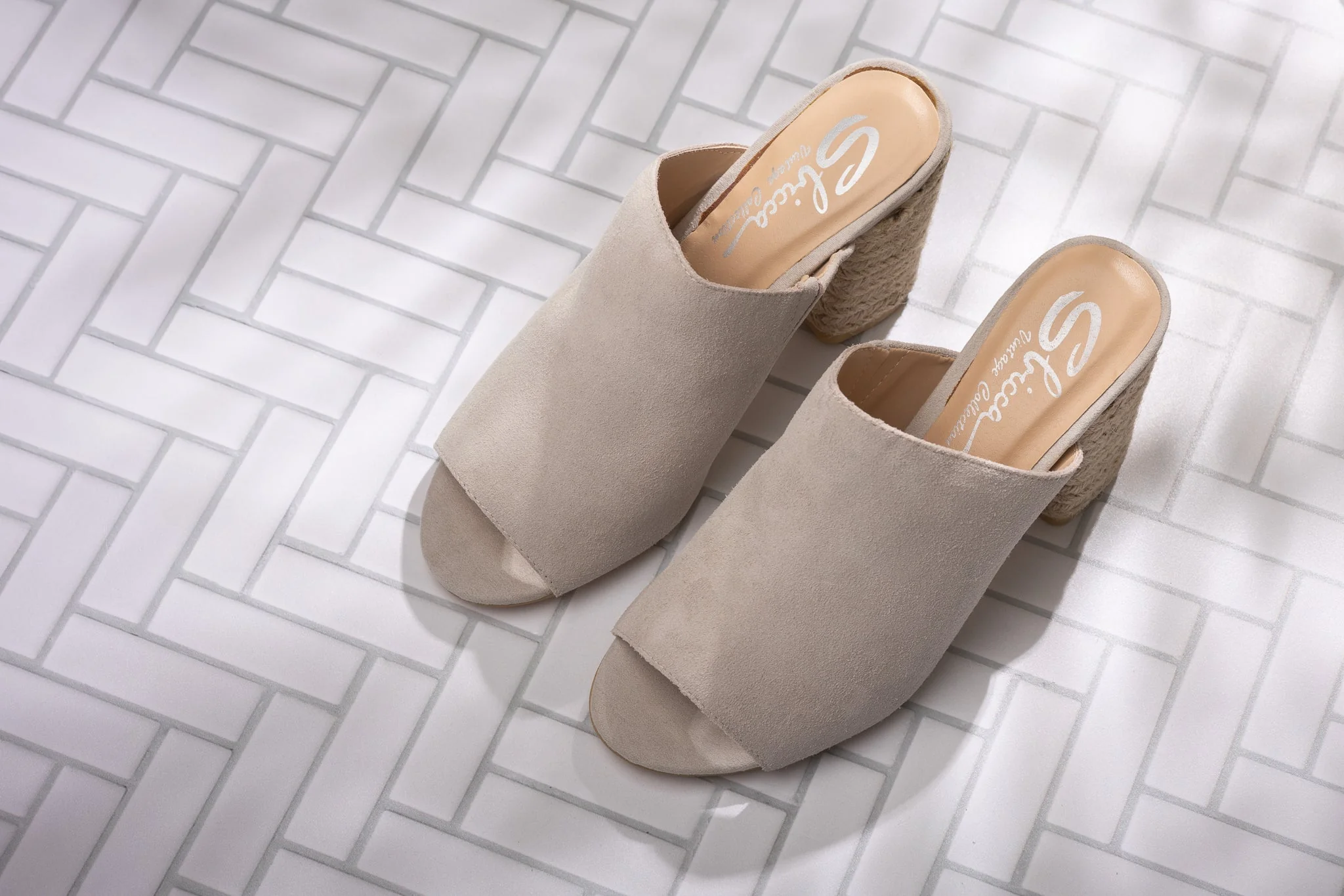 Helena Heeled Sandal in Ice Suede - Image 10