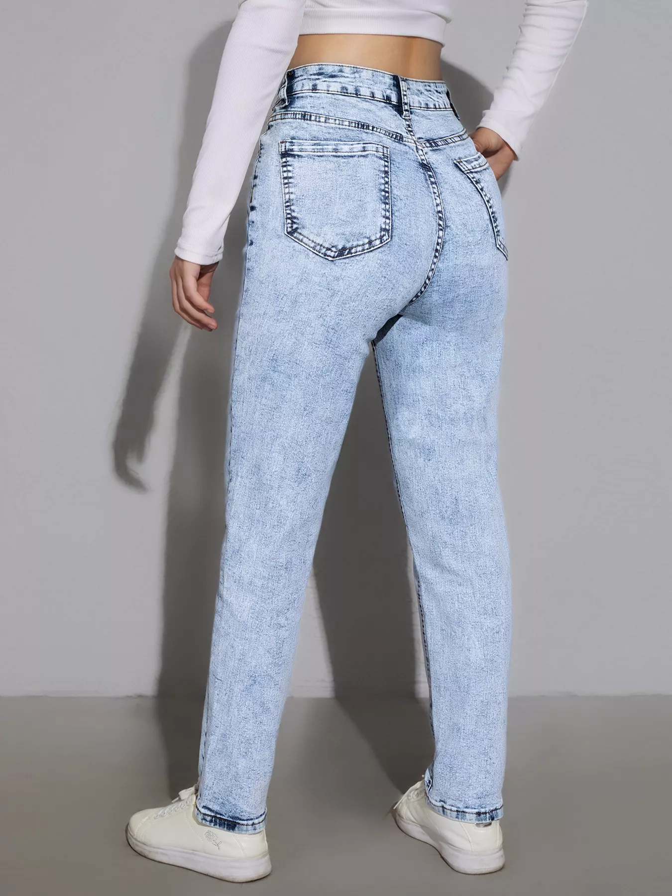 High Waist Slim Fit Jeans - Image 2