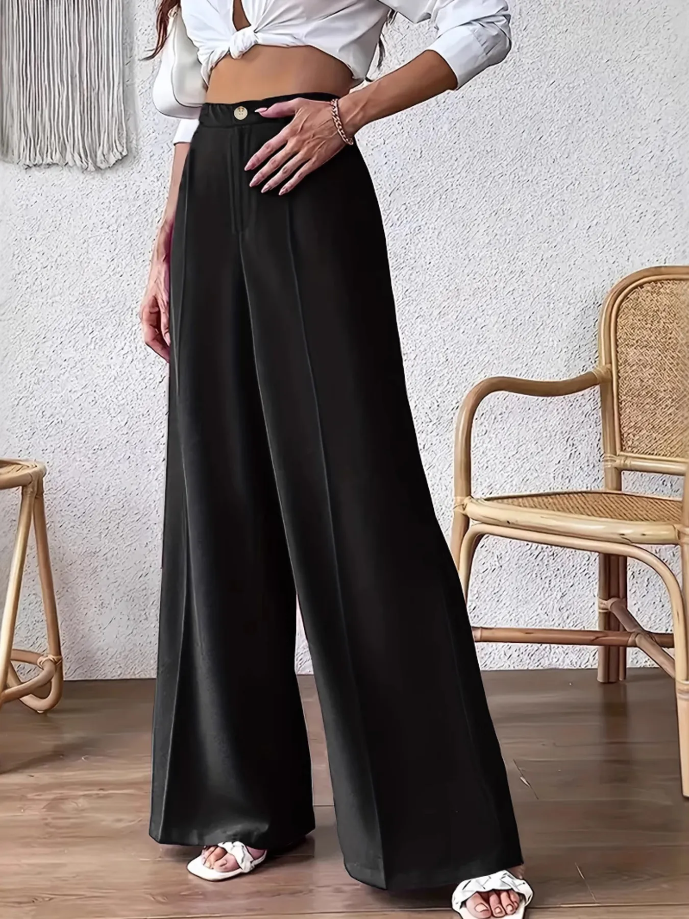 High Waist Wide Leg Pants - Image 3