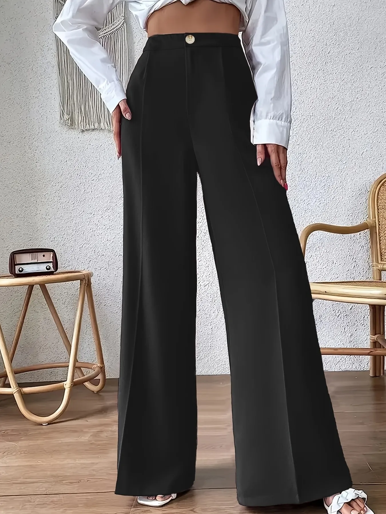 High Waist Wide Leg Pants - Image 4
