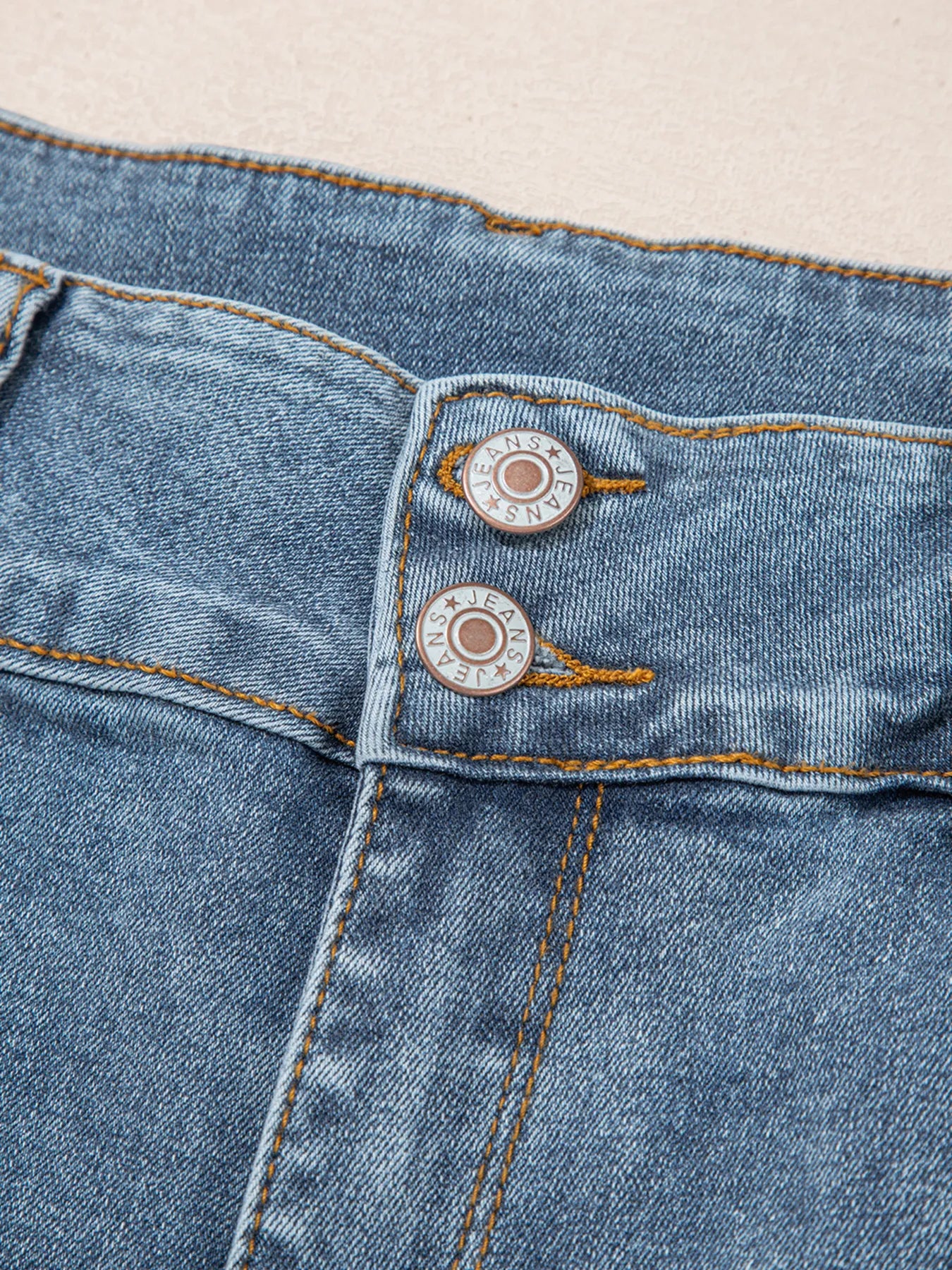 High-Waisted Flare Jeans with Seam Detail - Image 8