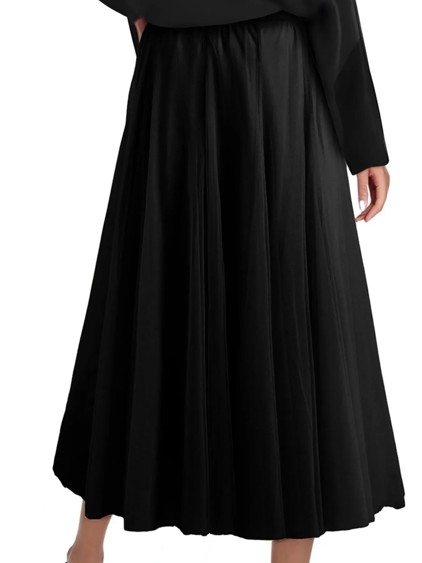 High-Waisted Midi Skirt - Image 13