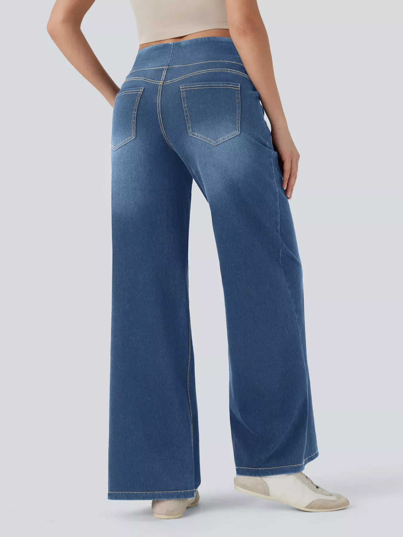 High-Waisted Wide Leg Jeans - Image 5