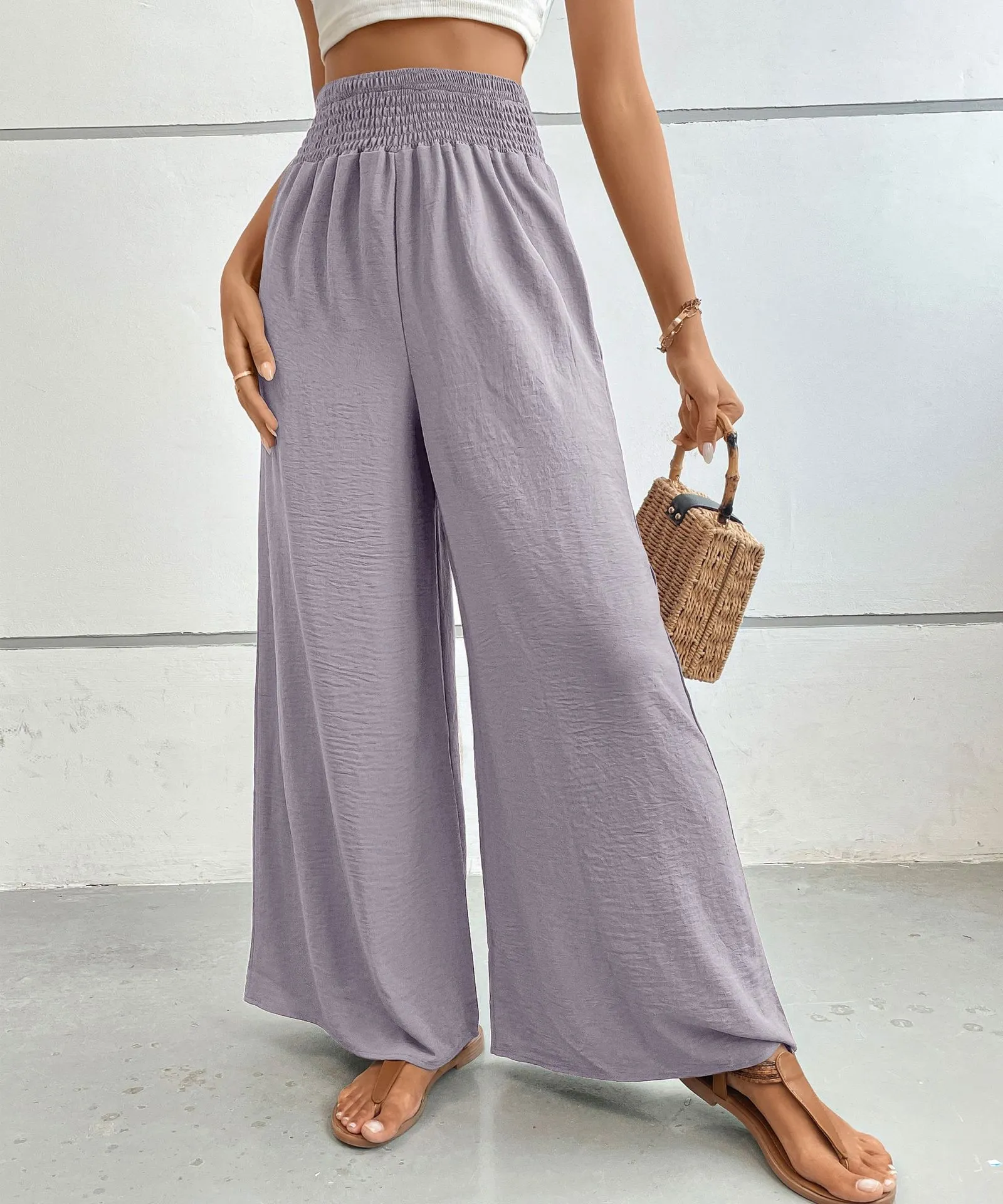 High-Waisted Wide Leg Pants - Image 14