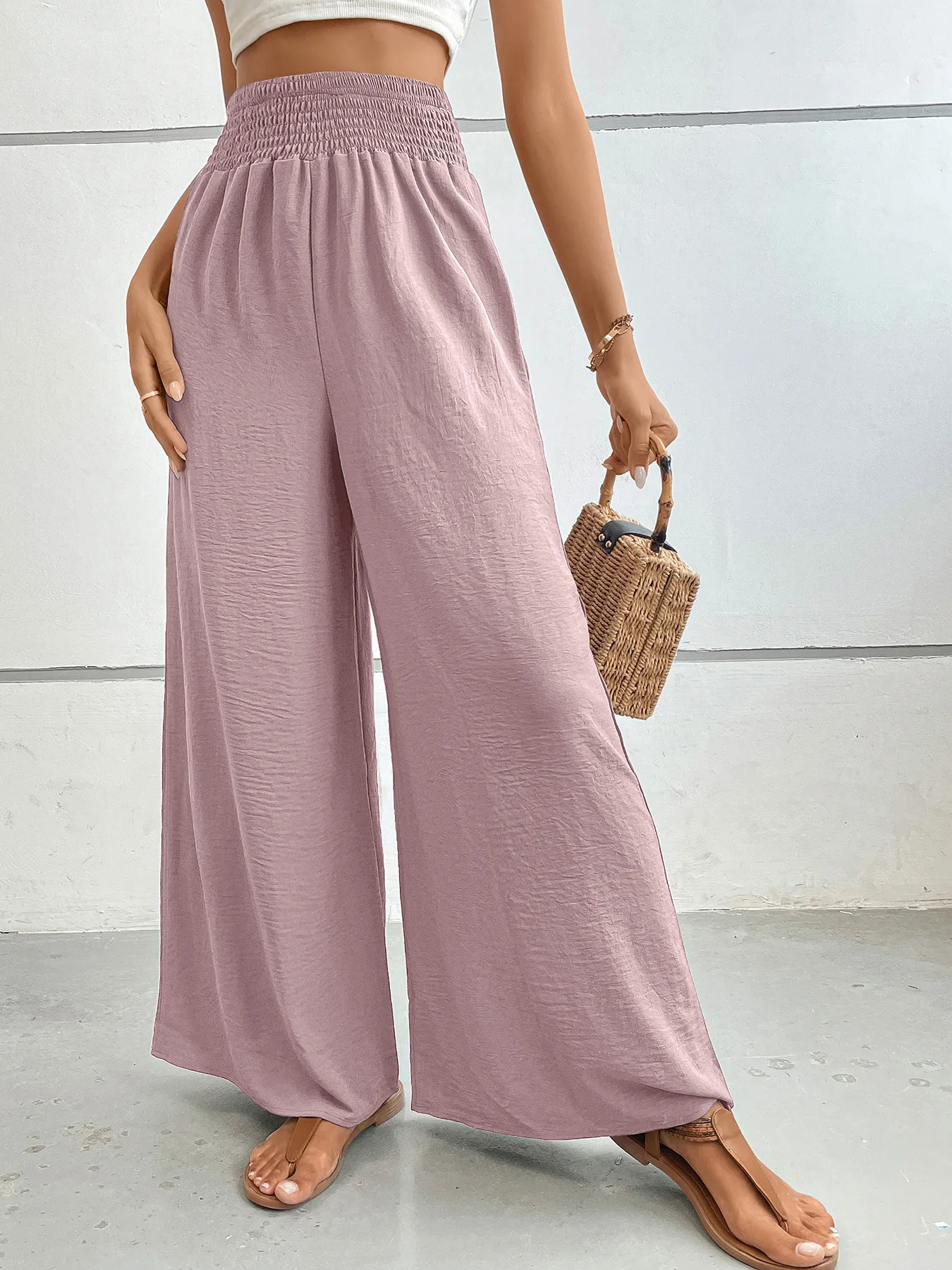 High-Waisted Wide Leg Pants - Image 8
