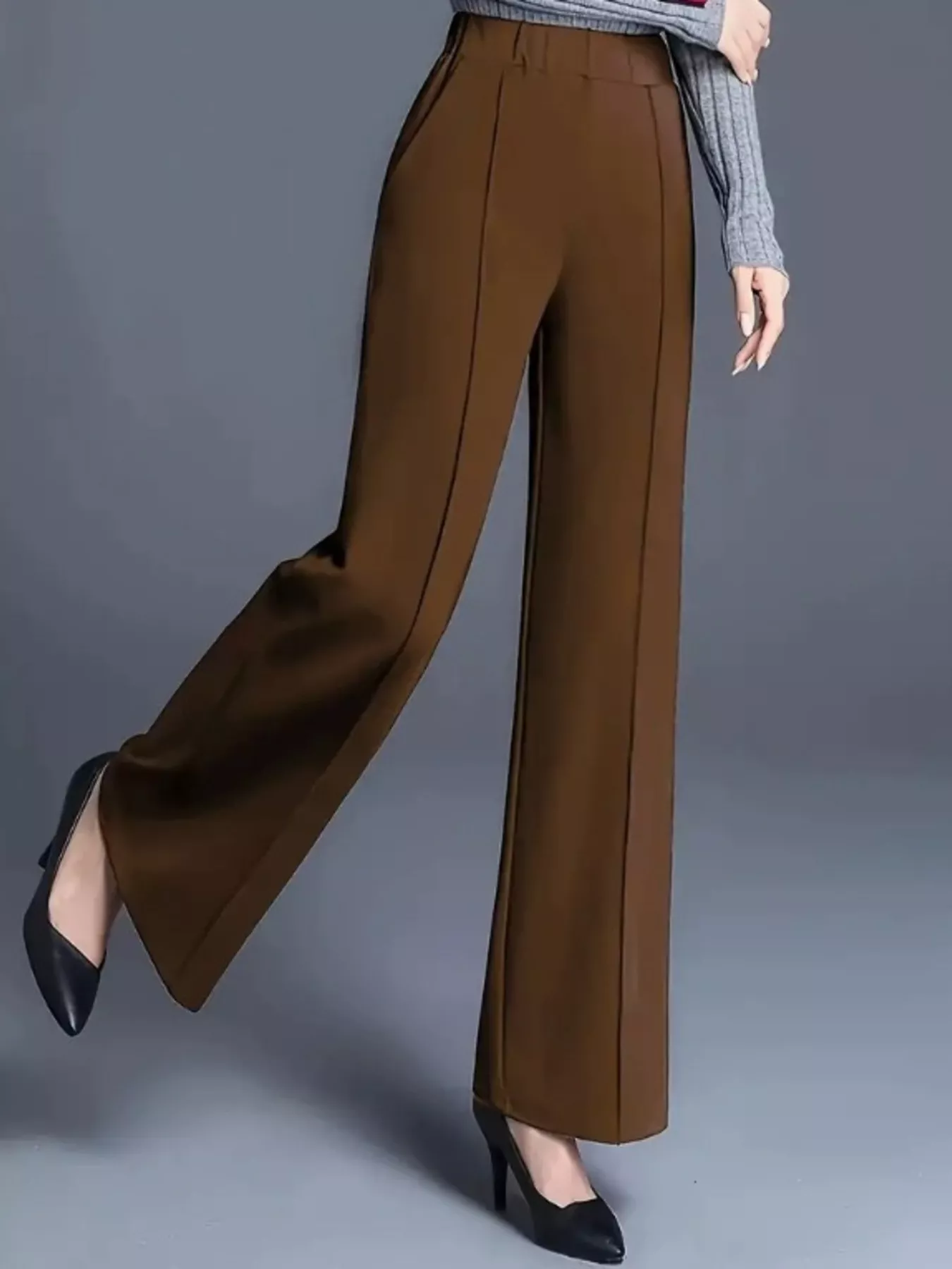 High-Waisted Wide Leg Pants - Image 10