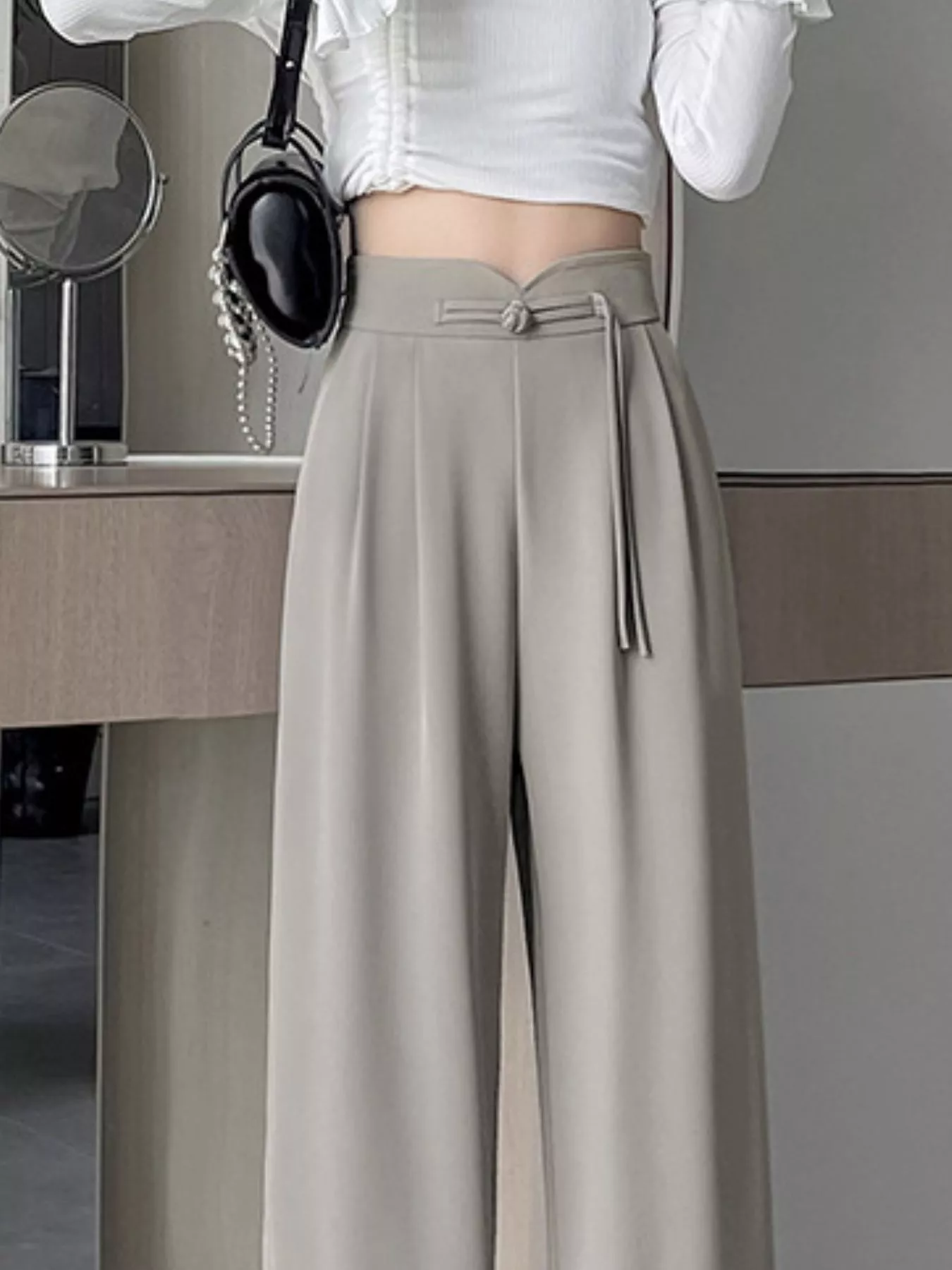 High-Waisted Wide-Leg Pants - Image 9
