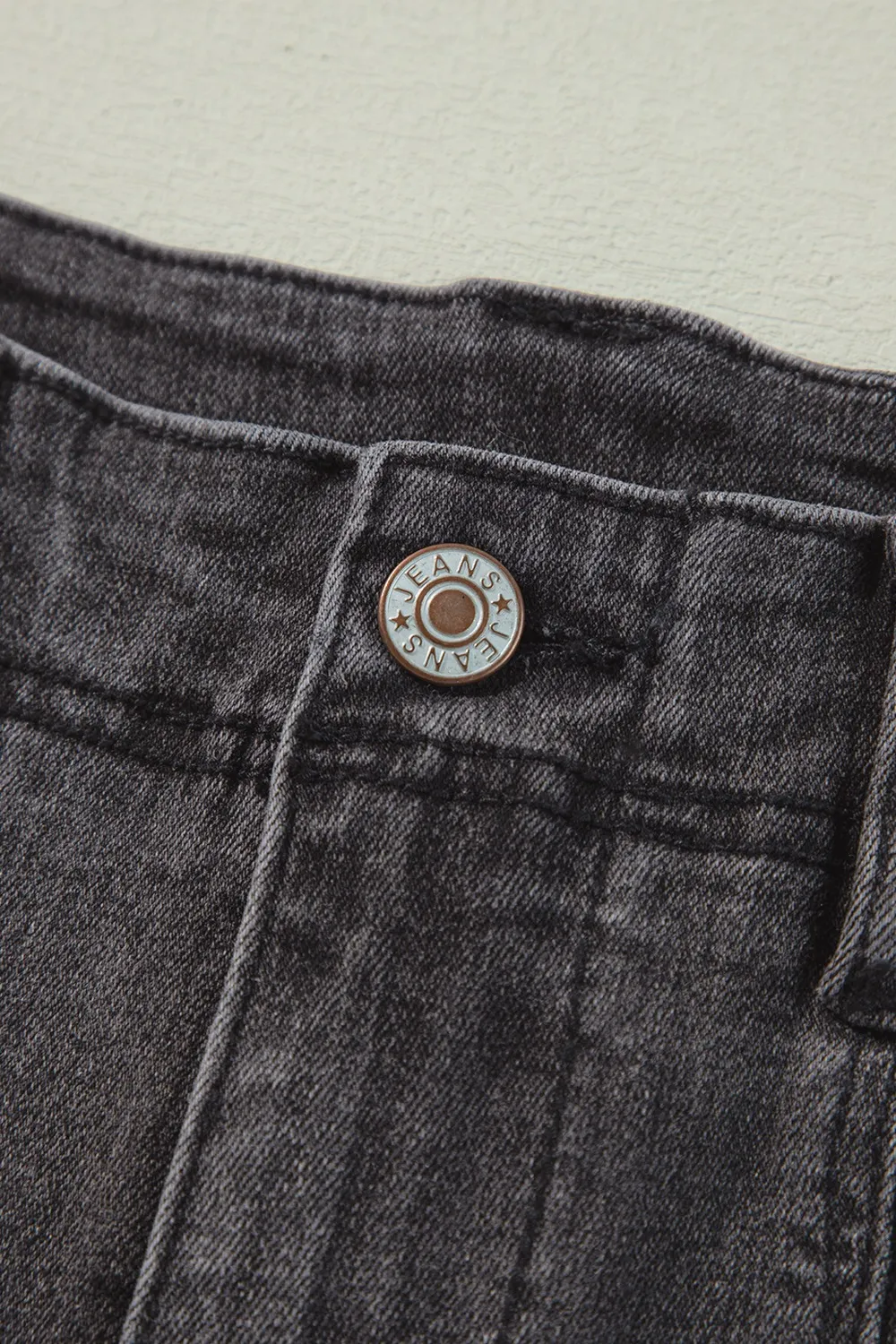 High-Waisted Wide-Leg Vintage Wash Jeans - Image 9
