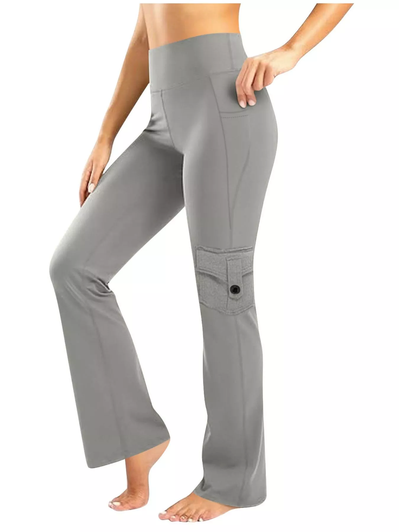 High-Waisted Yoga Pants with Pockets - Image 10