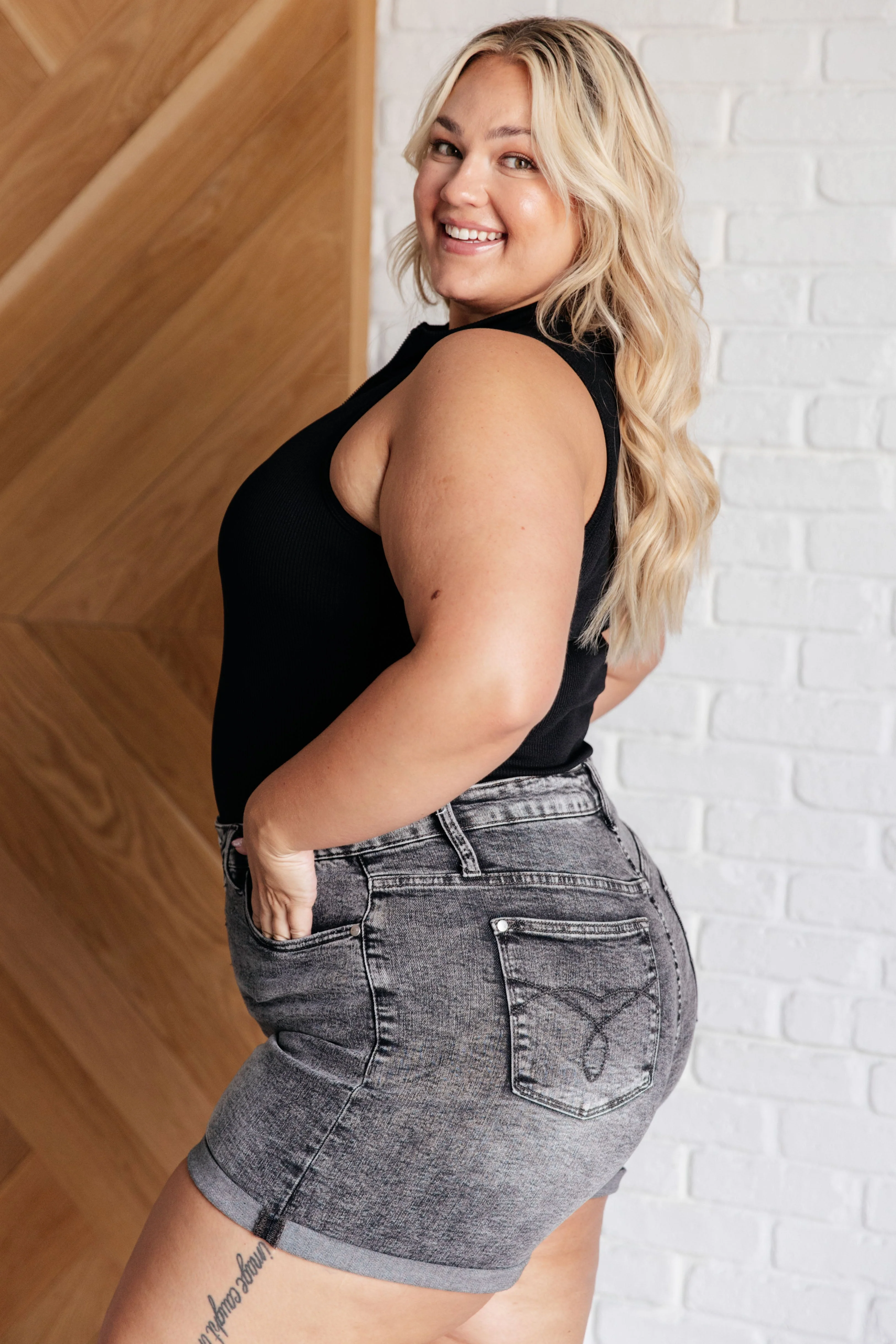 Higher and Higher Ribbed Zip Up Bodysuit - Image 8