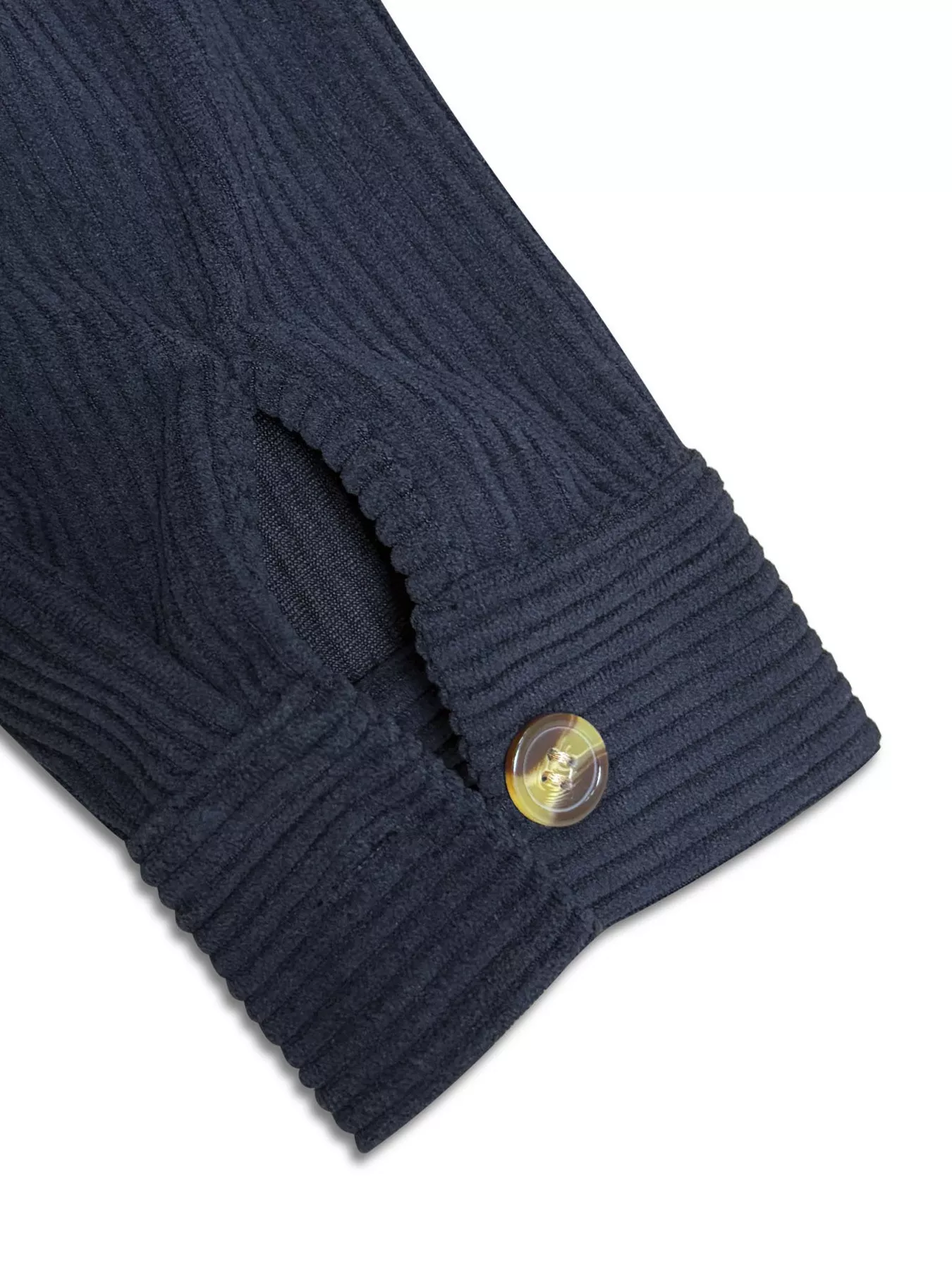 Hooded Corduroy Button-Down Jacket - Image 4