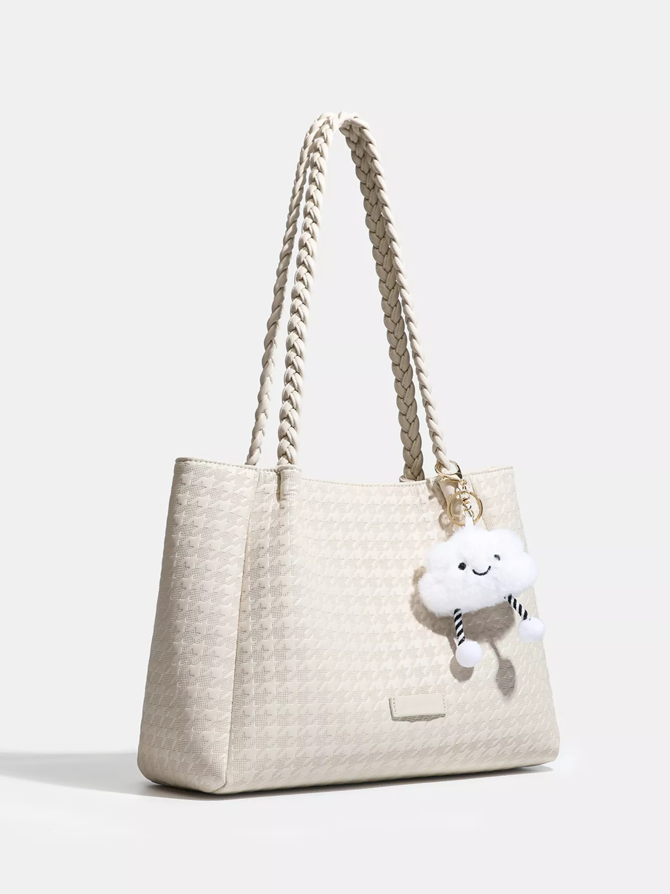 Houndstooth Pattern Shoulder Bag - Image 2
