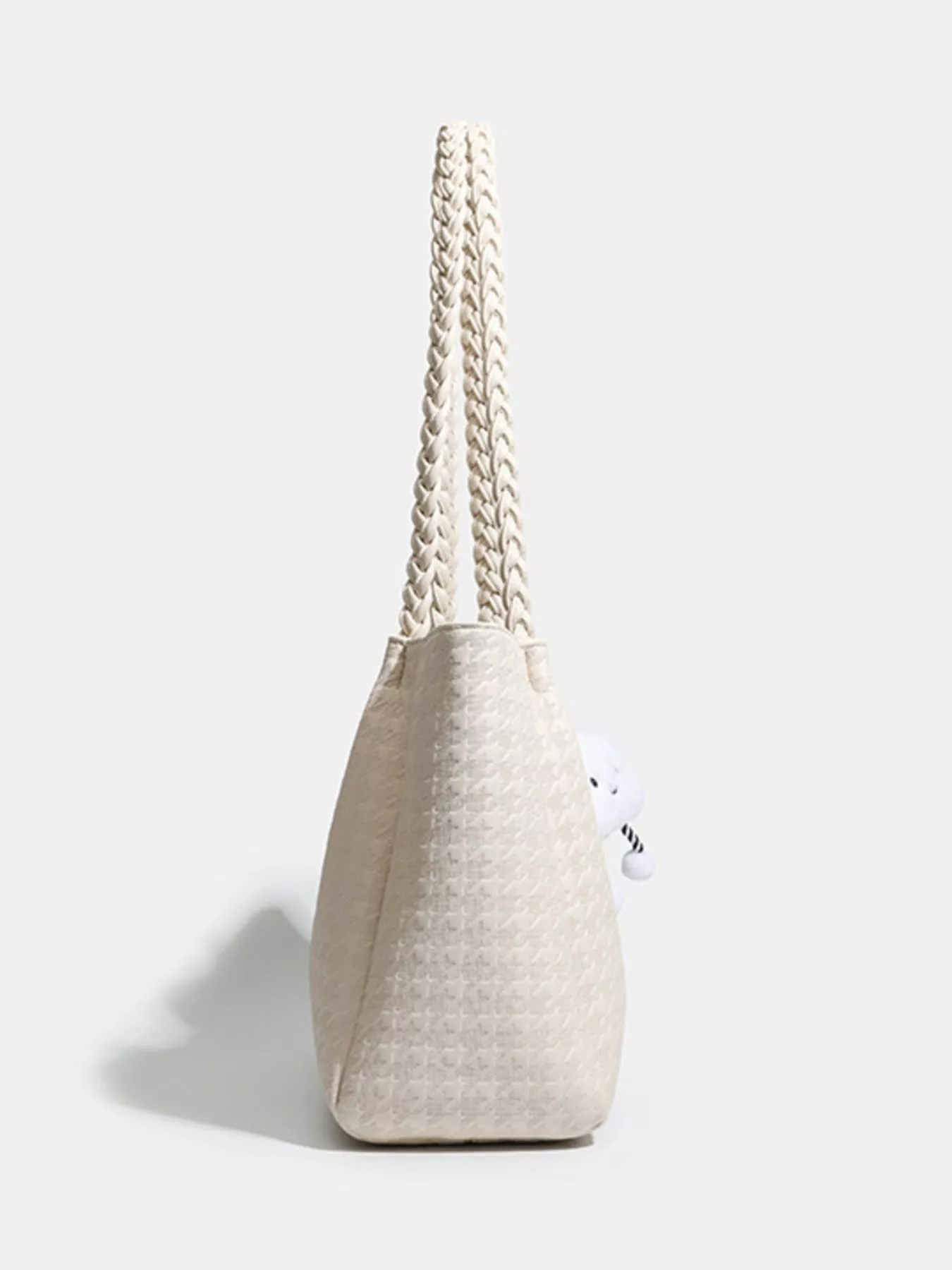 Houndstooth Pattern Shoulder Bag - Image 7