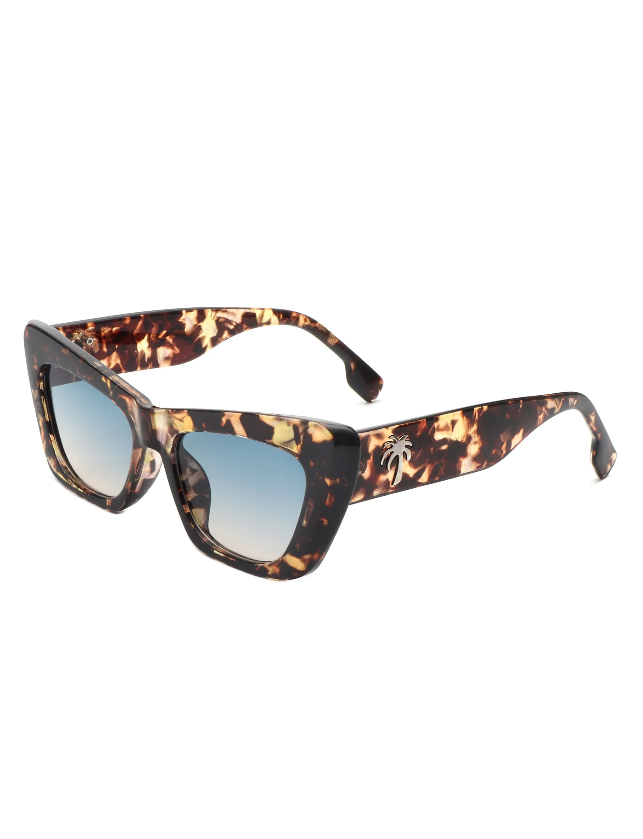 Hush - Chic Retro Tinted Cat Eye Women's Fashion Square Sunglasses - Image 5