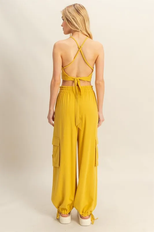 HYFVE Crop Top and Cargo Pants Set - Image 3