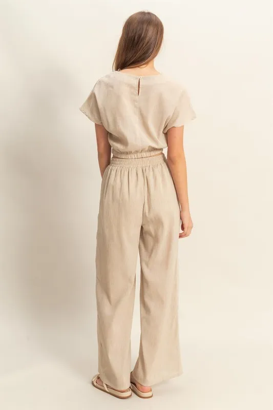 HYFVE Round Neck Short Sleeve Top and Pants Set - Image 4