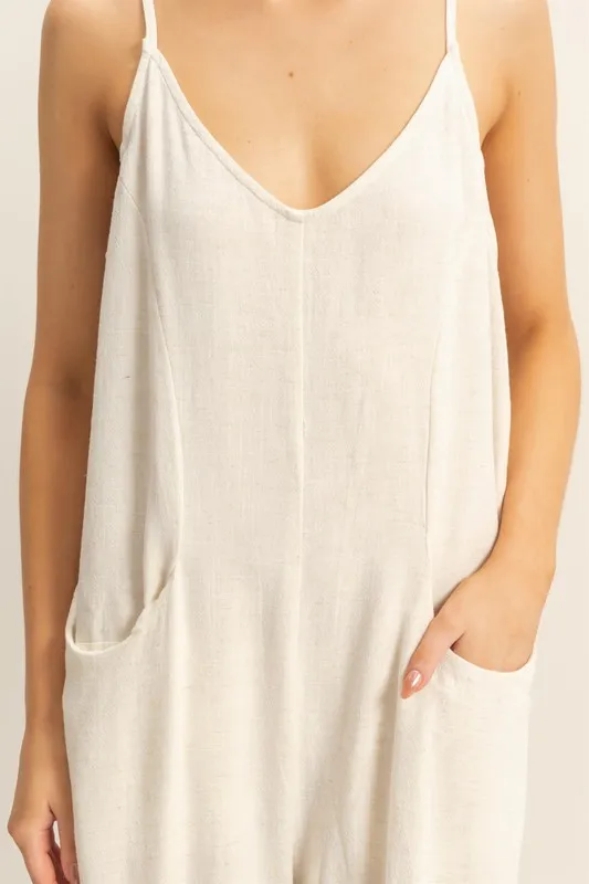 HYFVE V-Neck Pocket Detail Side Tie Hem Romper - Image 5