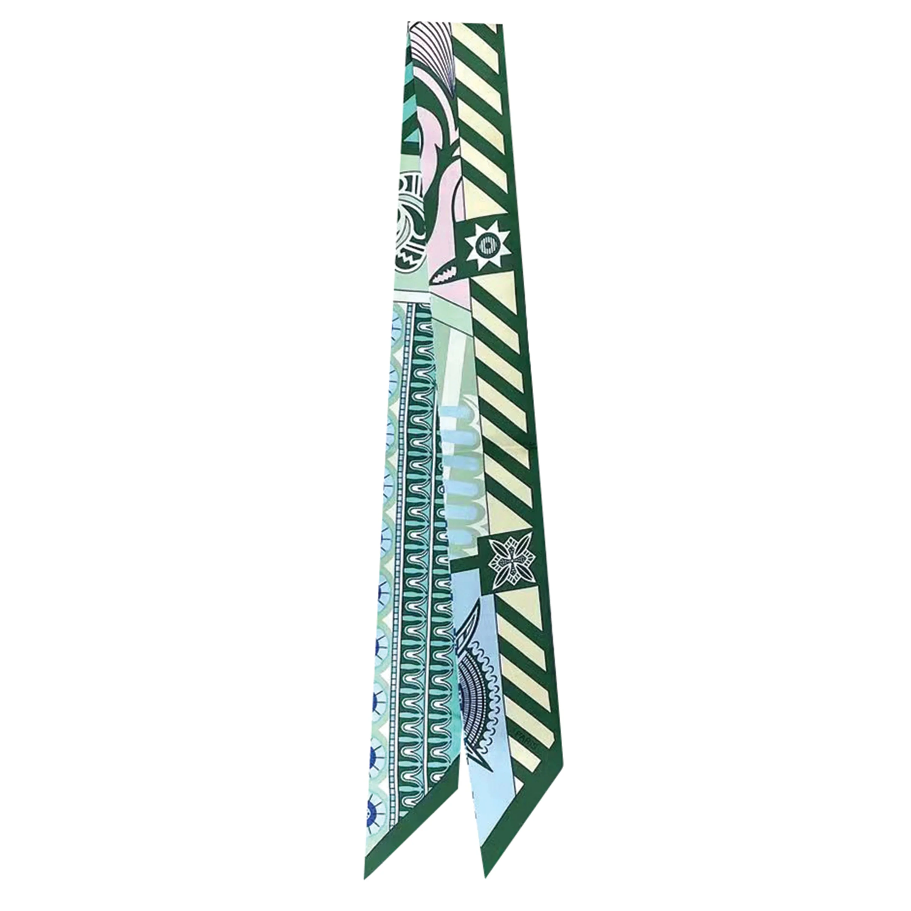 Icon Stripe Skinny Scarf - Image 4
