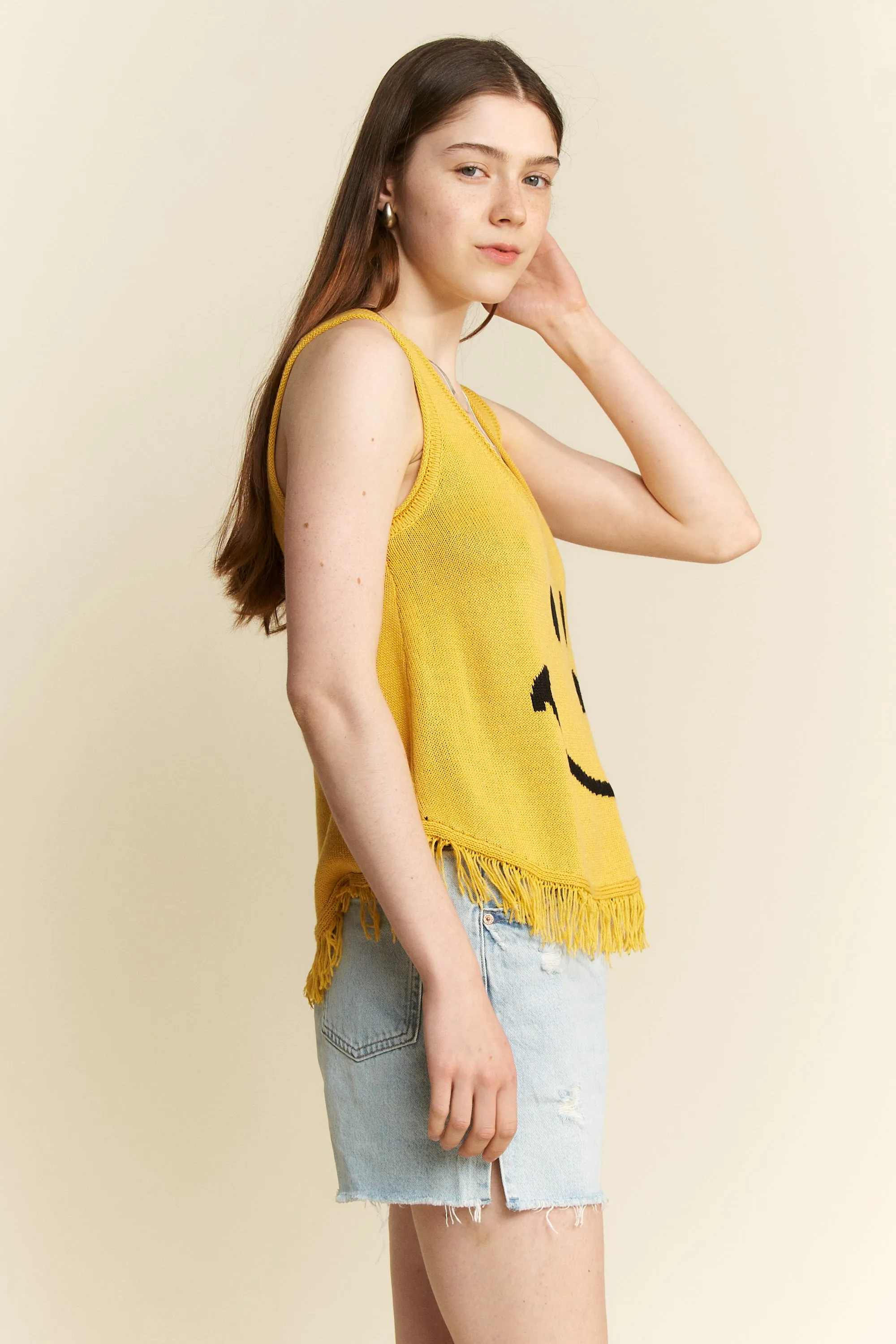 Jade By Jane Smiley Fringe Tank Top - Image 4
