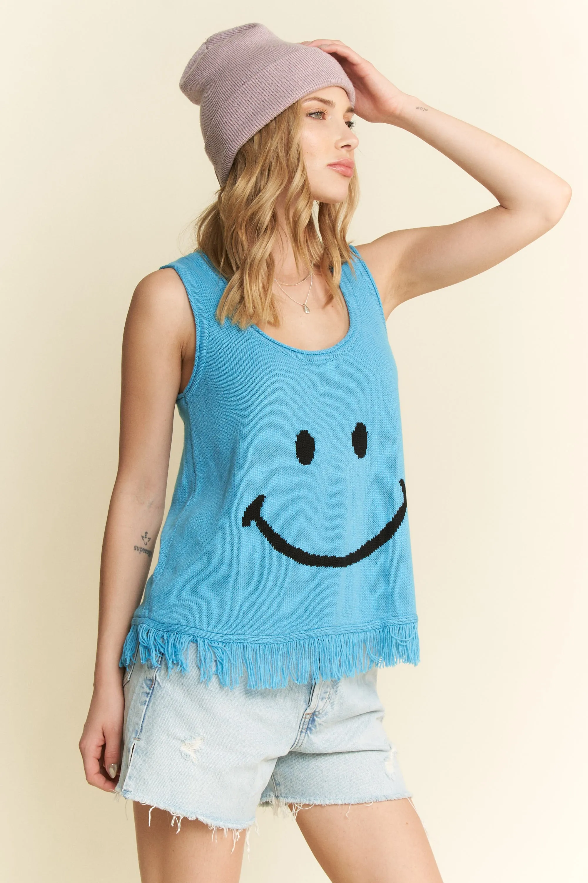 Jade By Jane Smiley Fringe Tank Top - Image 4