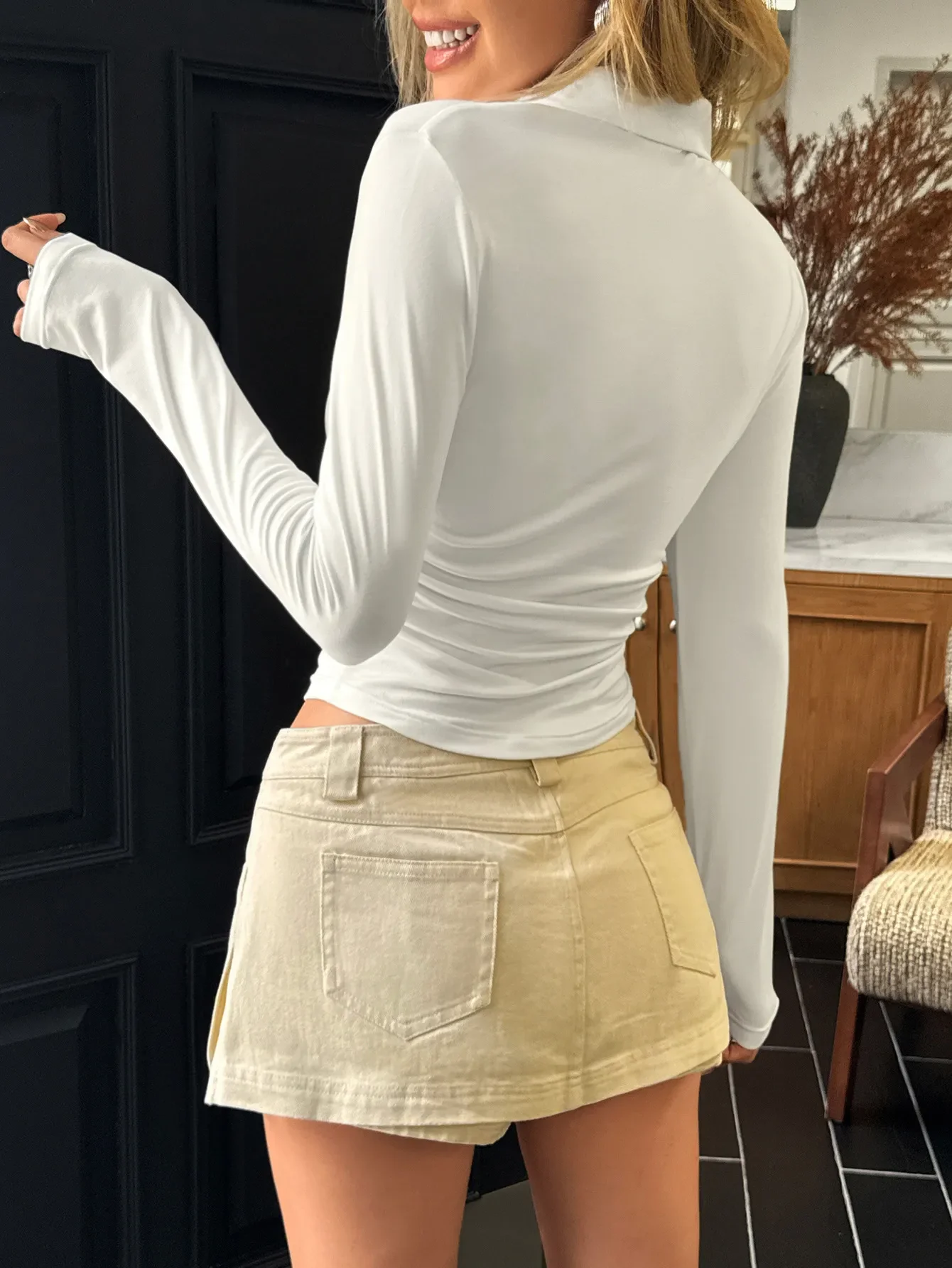 Johnny Collar Long Sleeve T-Shirt - Image 3