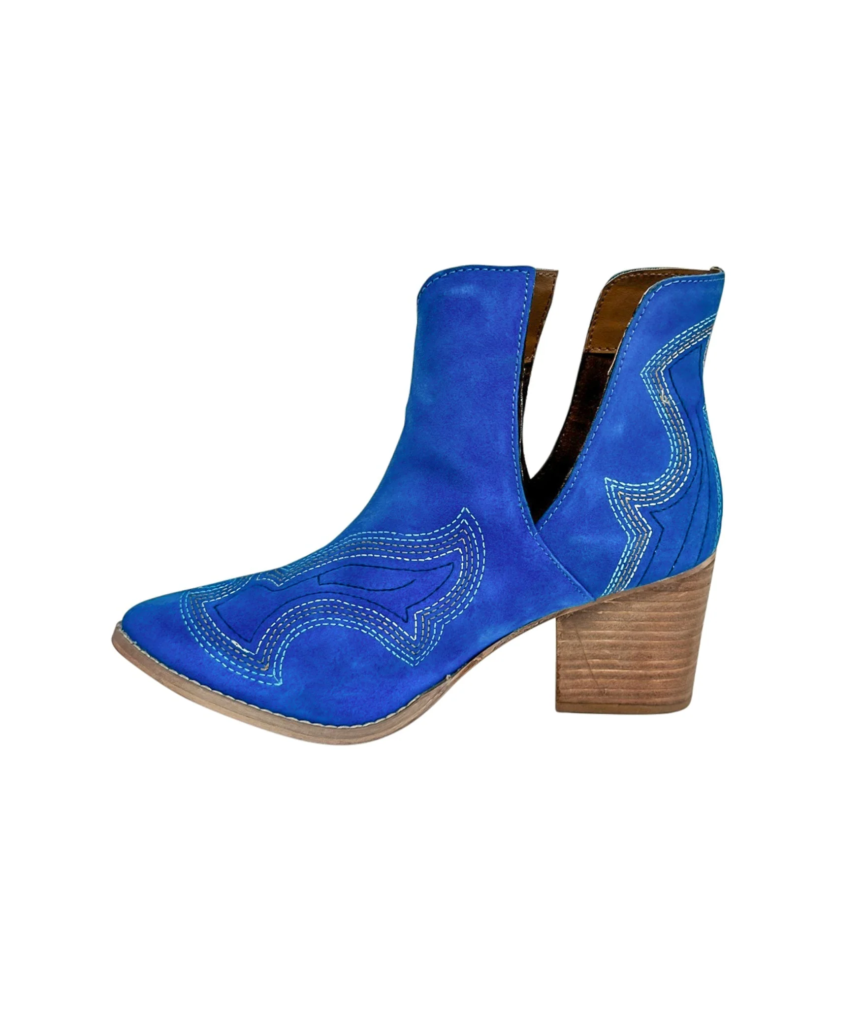 Journee Ankle Boots in Blue - Image 9