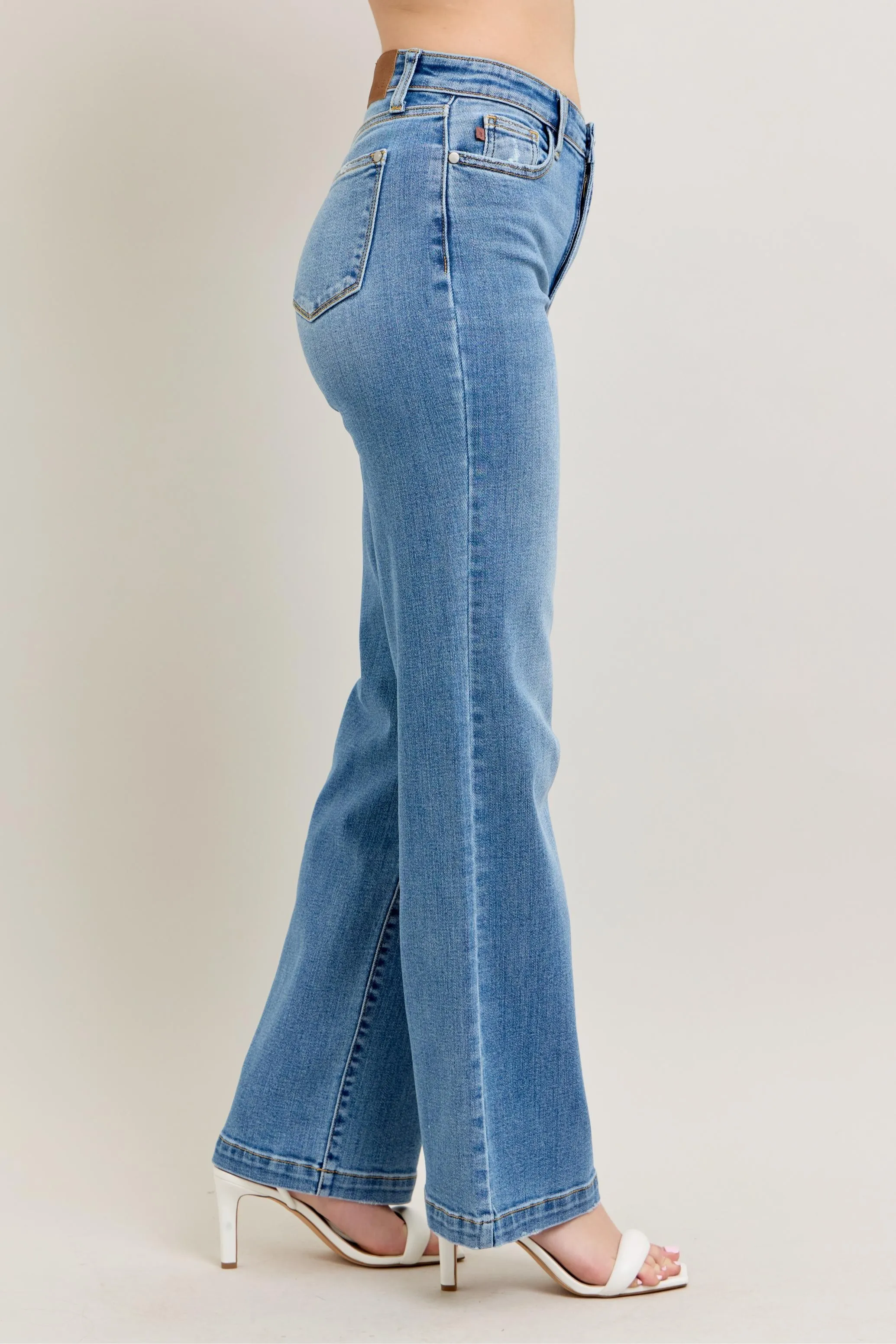 Judy Blue Full Size High Waist Straight Jeans Plus Size - Image 3
