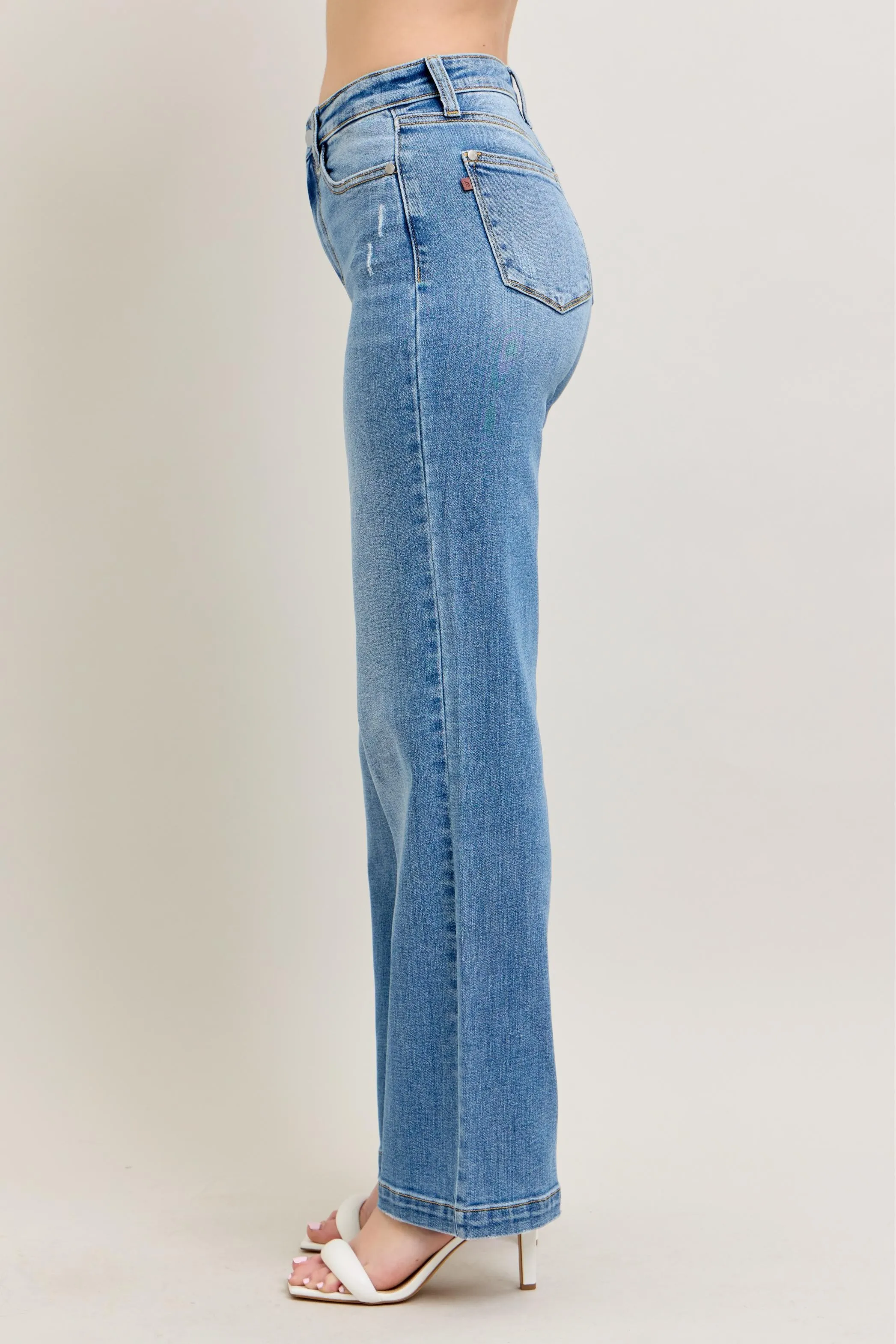 Judy Blue Full Size High Waist Straight Jeans Plus Size - Image 7