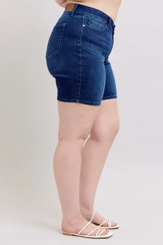 Judy Blue Full Size High Waist V-Front Bermuda Plus Size - Image 12