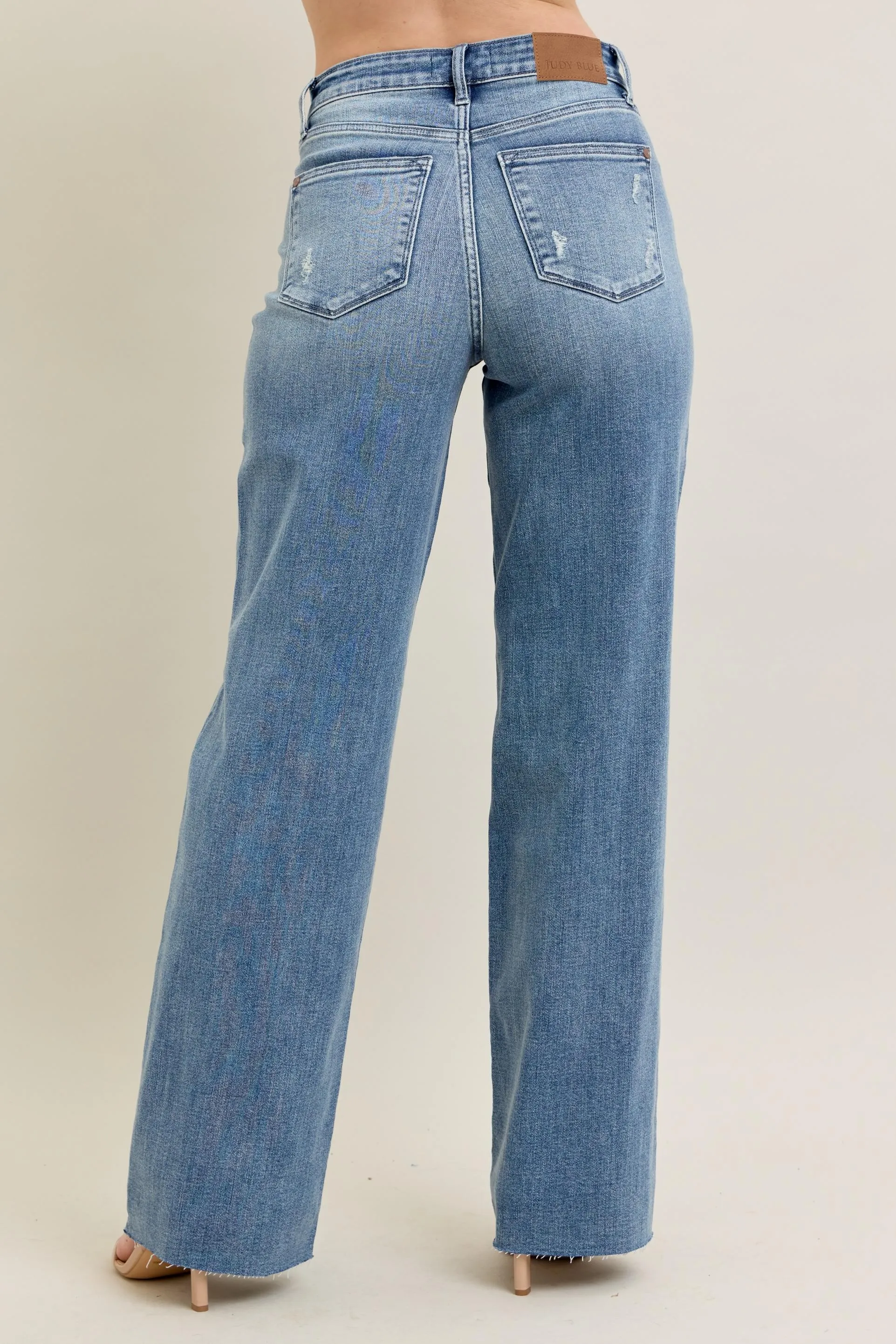 Judy Blue Full Size V - Front Baggy Jeans Plus Size - Image 5