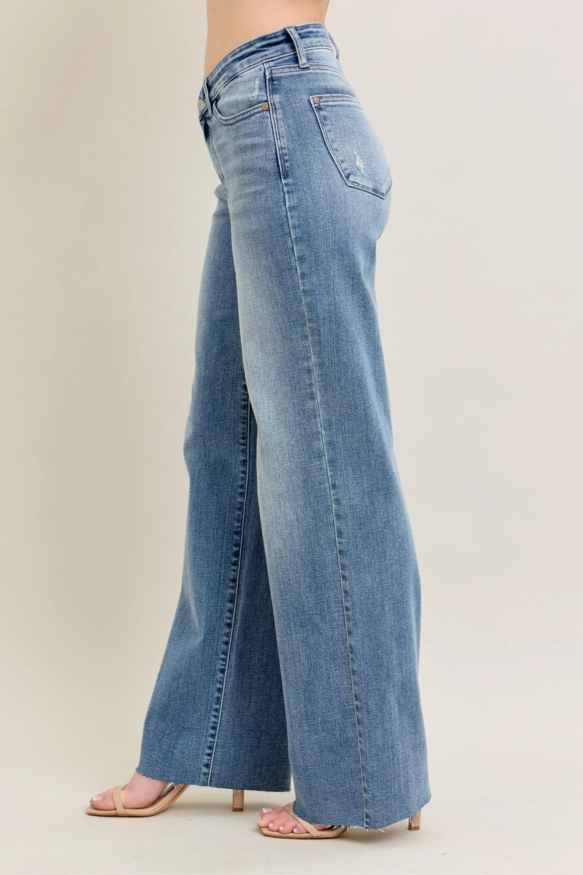 Judy Blue Full Size V - Front Baggy Jeans Plus Size - Image 8