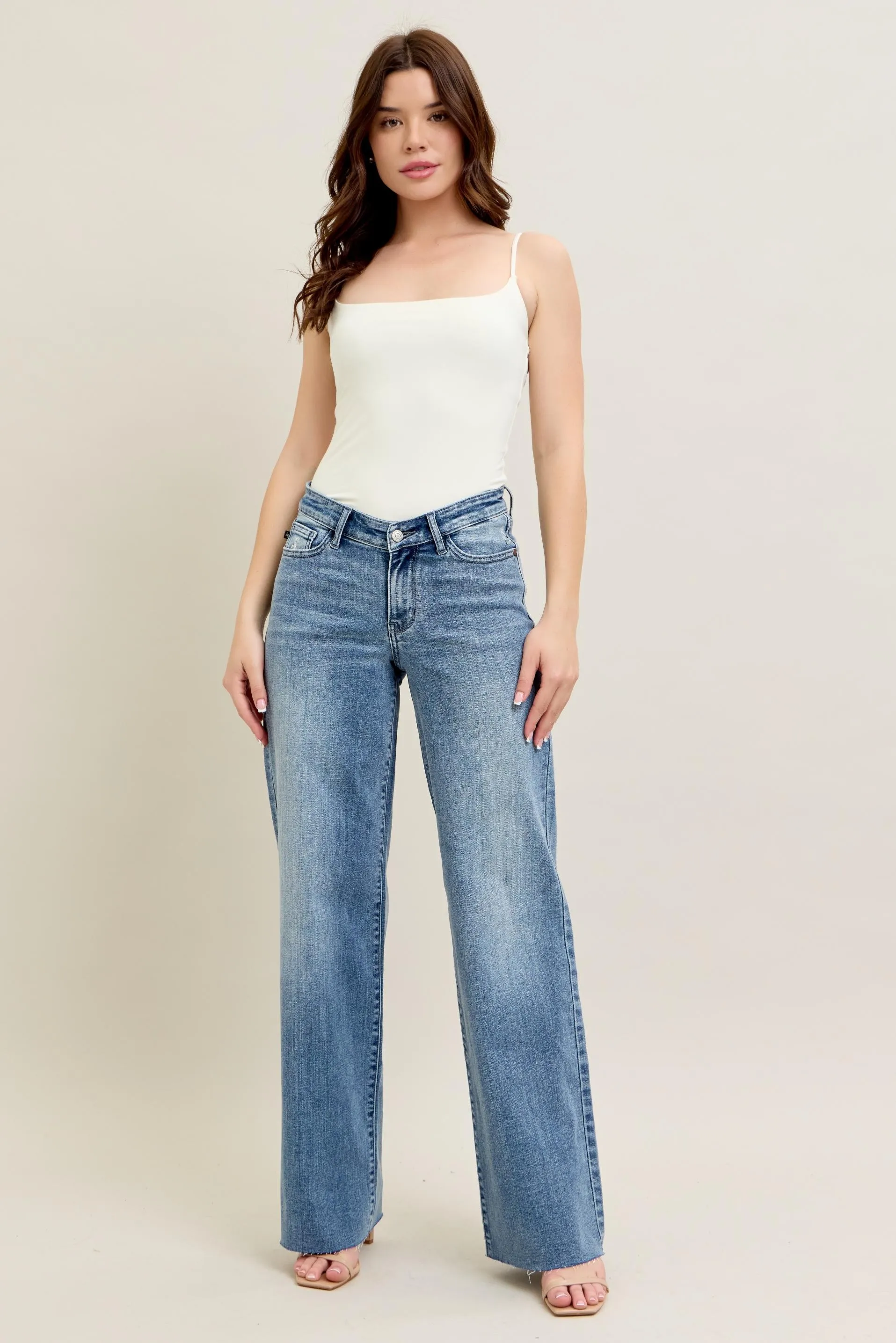 Judy Blue Full Size V - Front Baggy Jeans Plus Size - Image 9