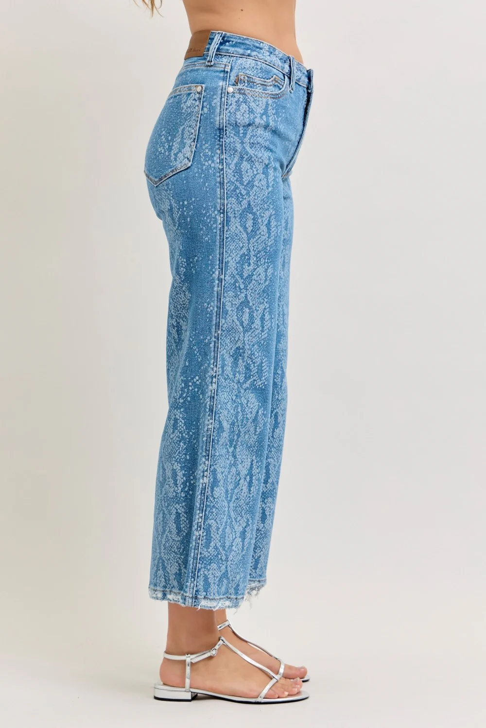 Judy Blue High Rise Ankle Wide Leg Jeans - Image 2