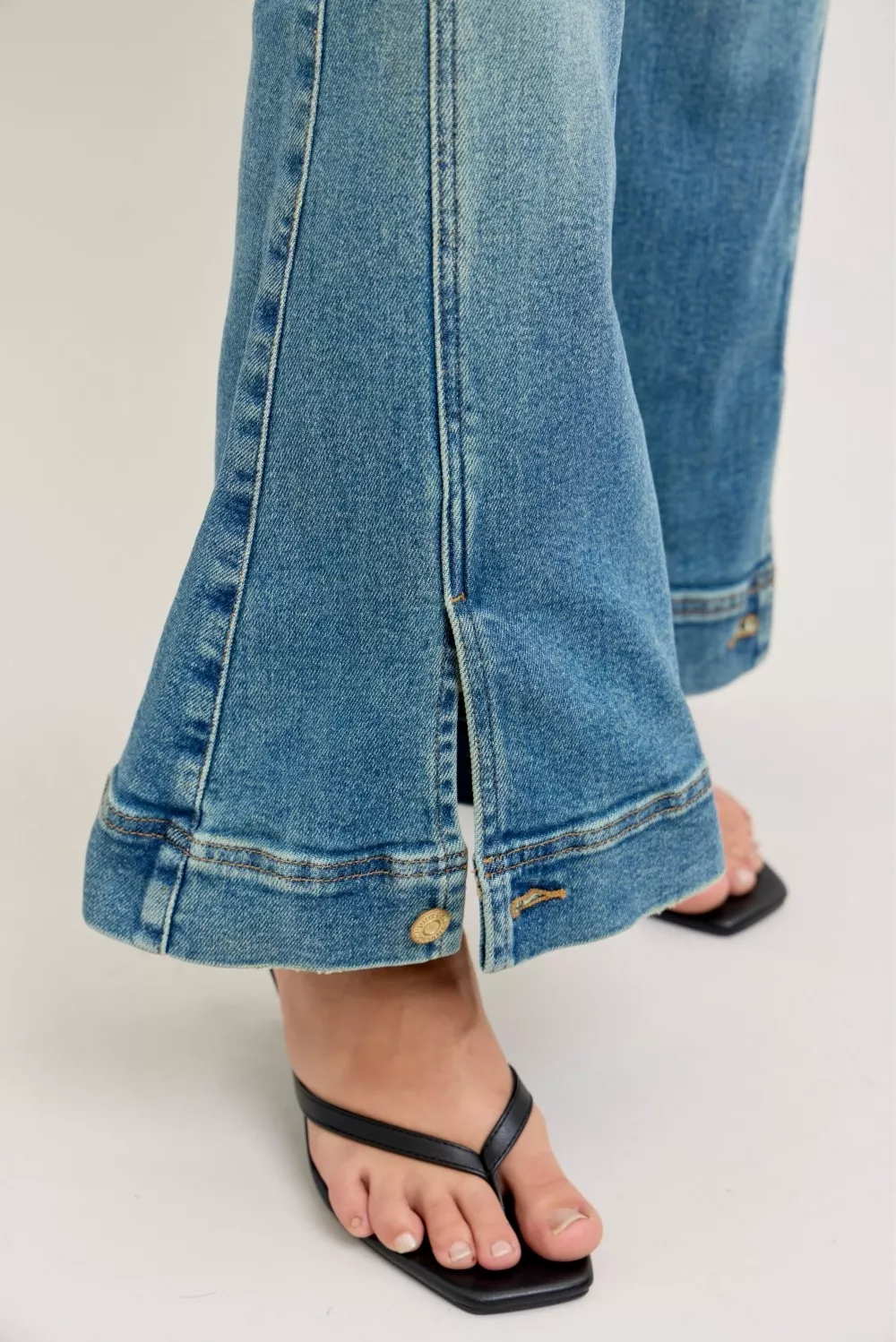 Judy Blue High Waist Vintage Wash Flare Jeans - Image 6