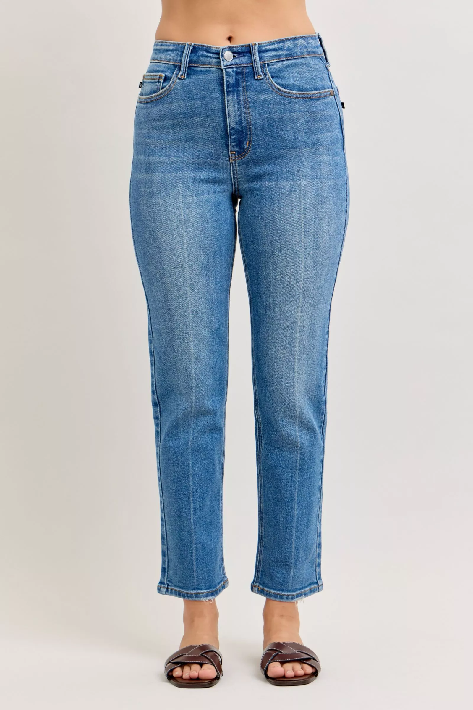 Judy Blue High-Waisted Straight-Leg Jeans