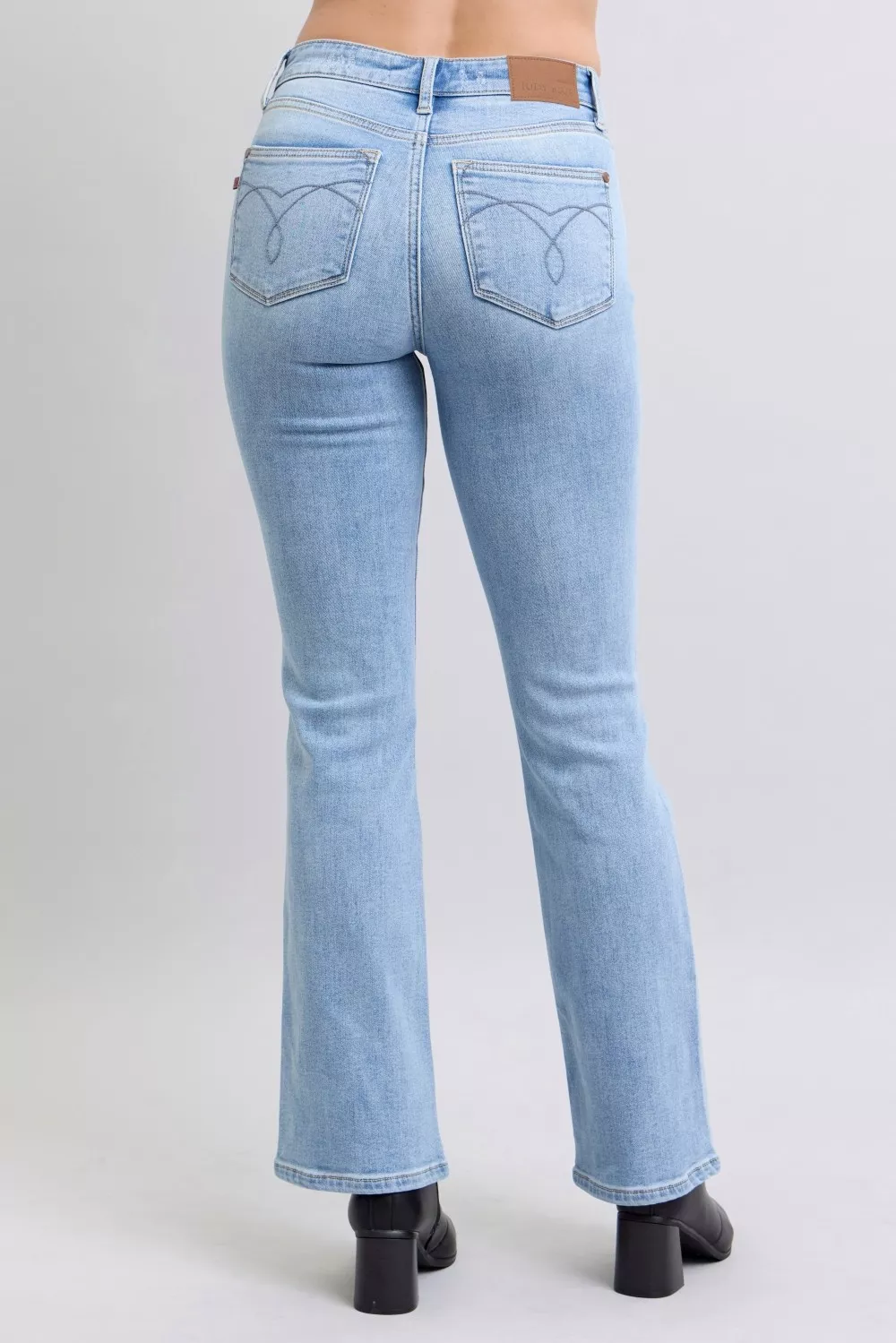 Judy Blue Mid Rise Thermal Bootcut Jeans - Image 10