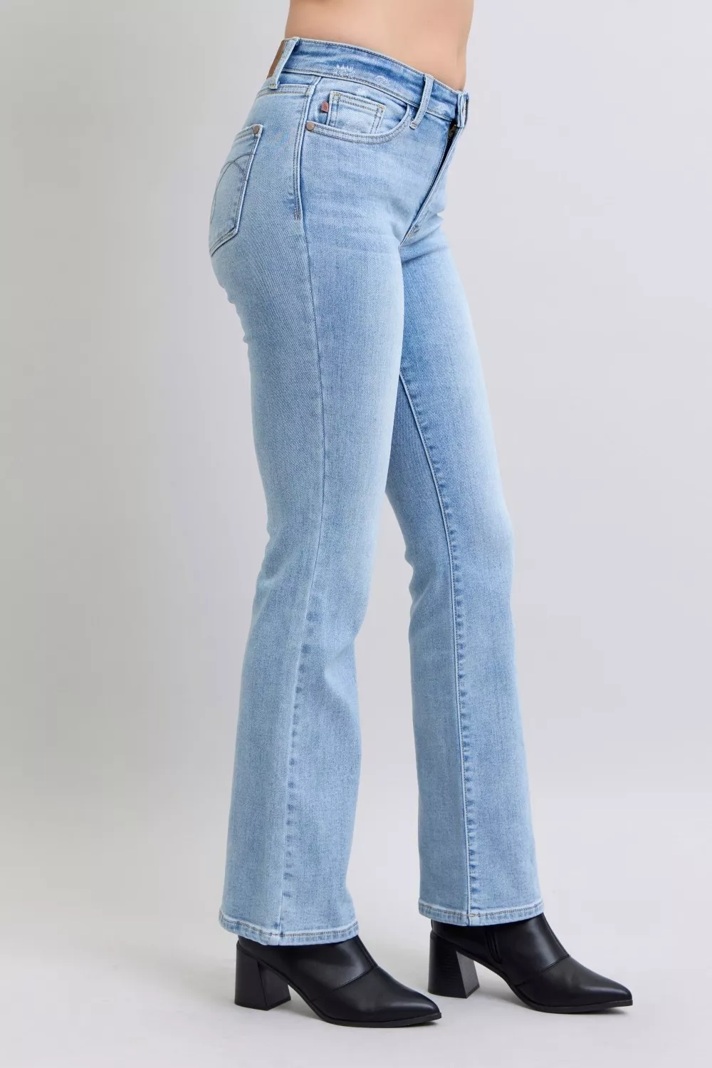 Judy Blue Mid Rise Thermal Bootcut Jeans - Image 11