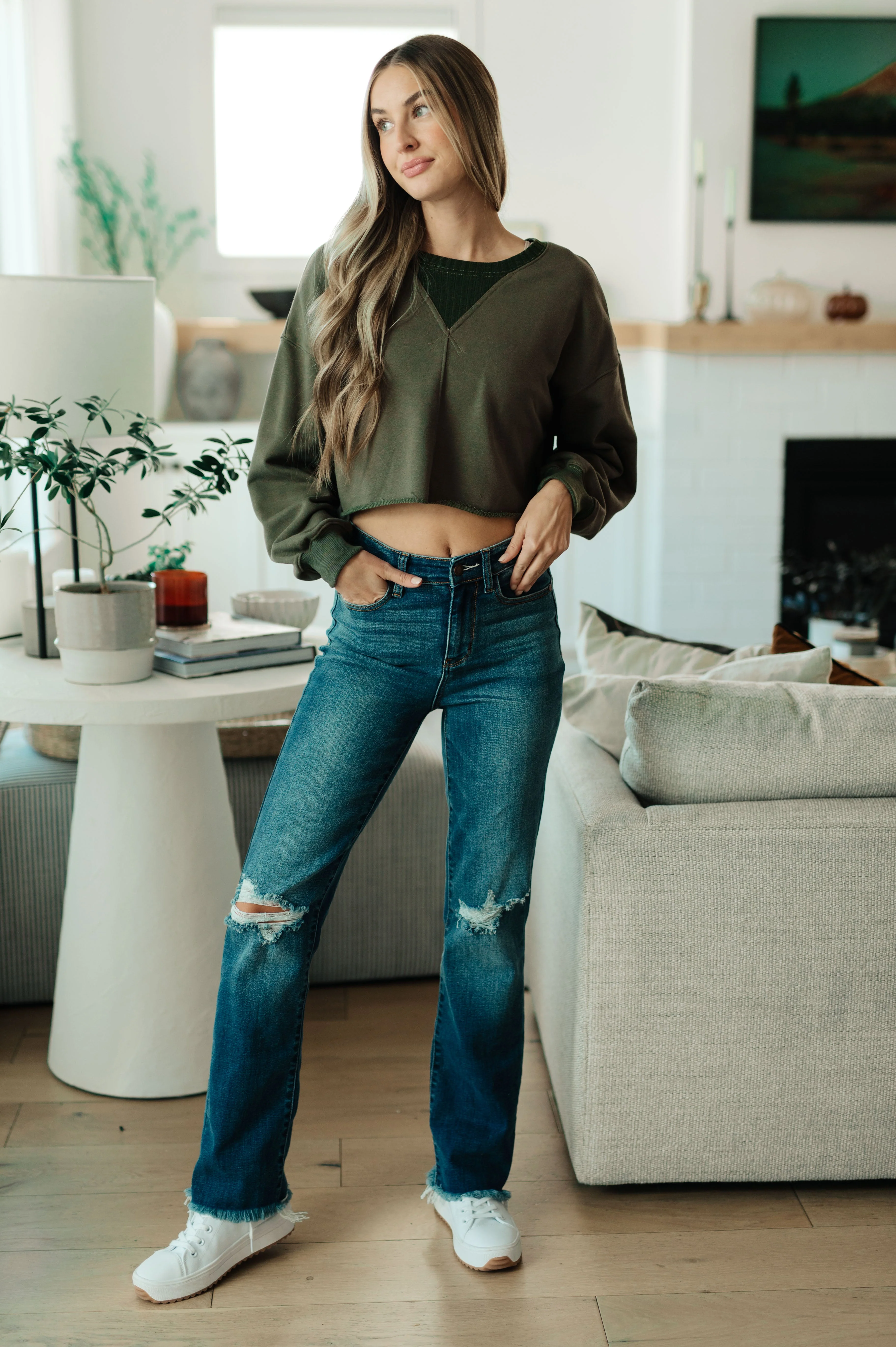 Just a Casual Crop Pullover - Image 3