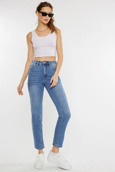 Kancan Full Size Cat's Whiskers High Waist Jeans - Image 8