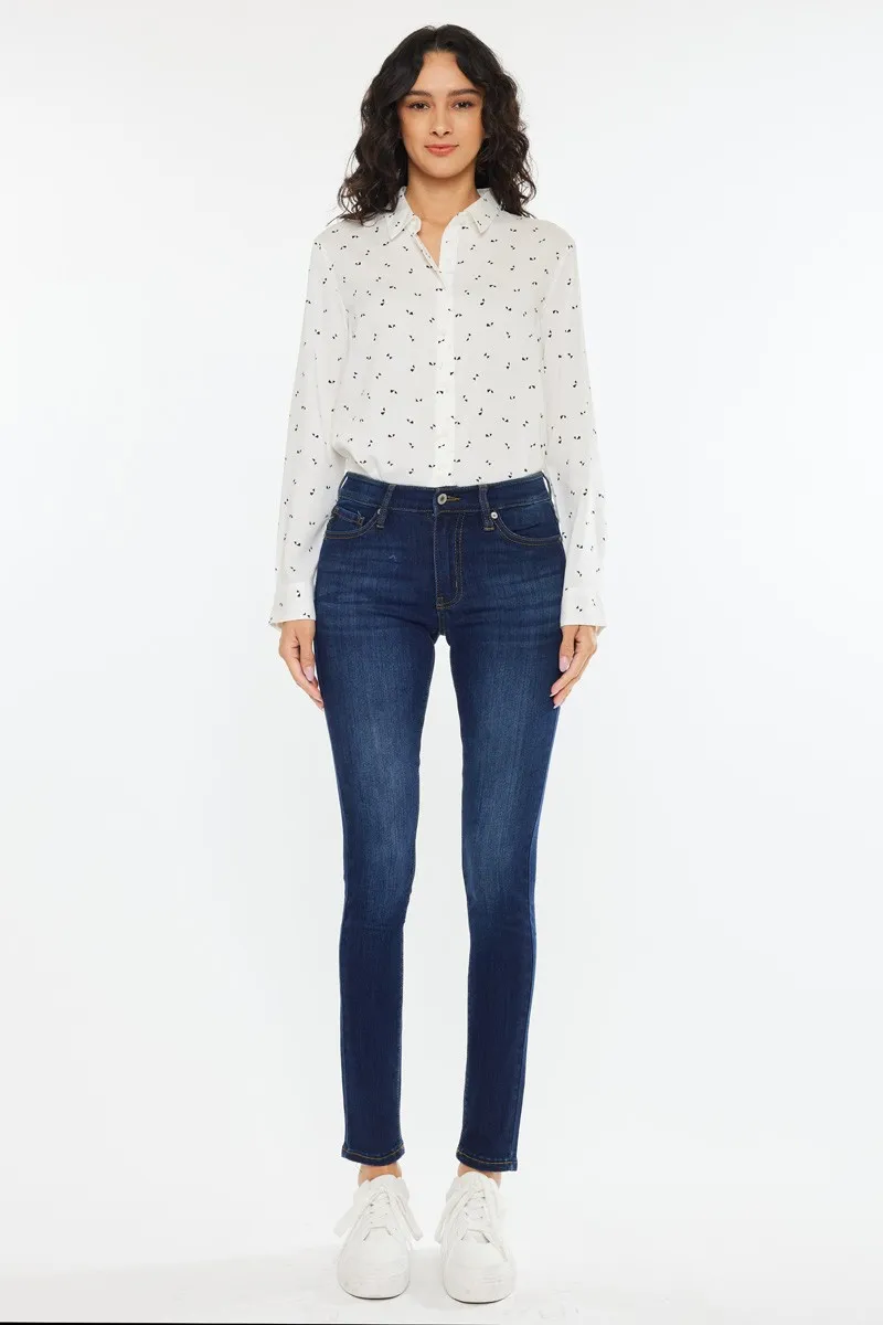 Kancan Mid Rise Super Skinny Jeans - Image 4
