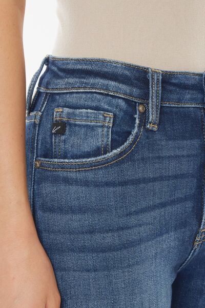 Kancan Raw Hem High Waist Cropped Jeans - Image 6