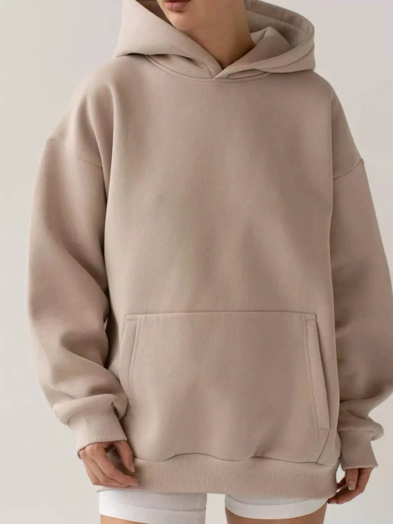 Kangaroo Pocket Long Sleeve Hoodie - Image 2