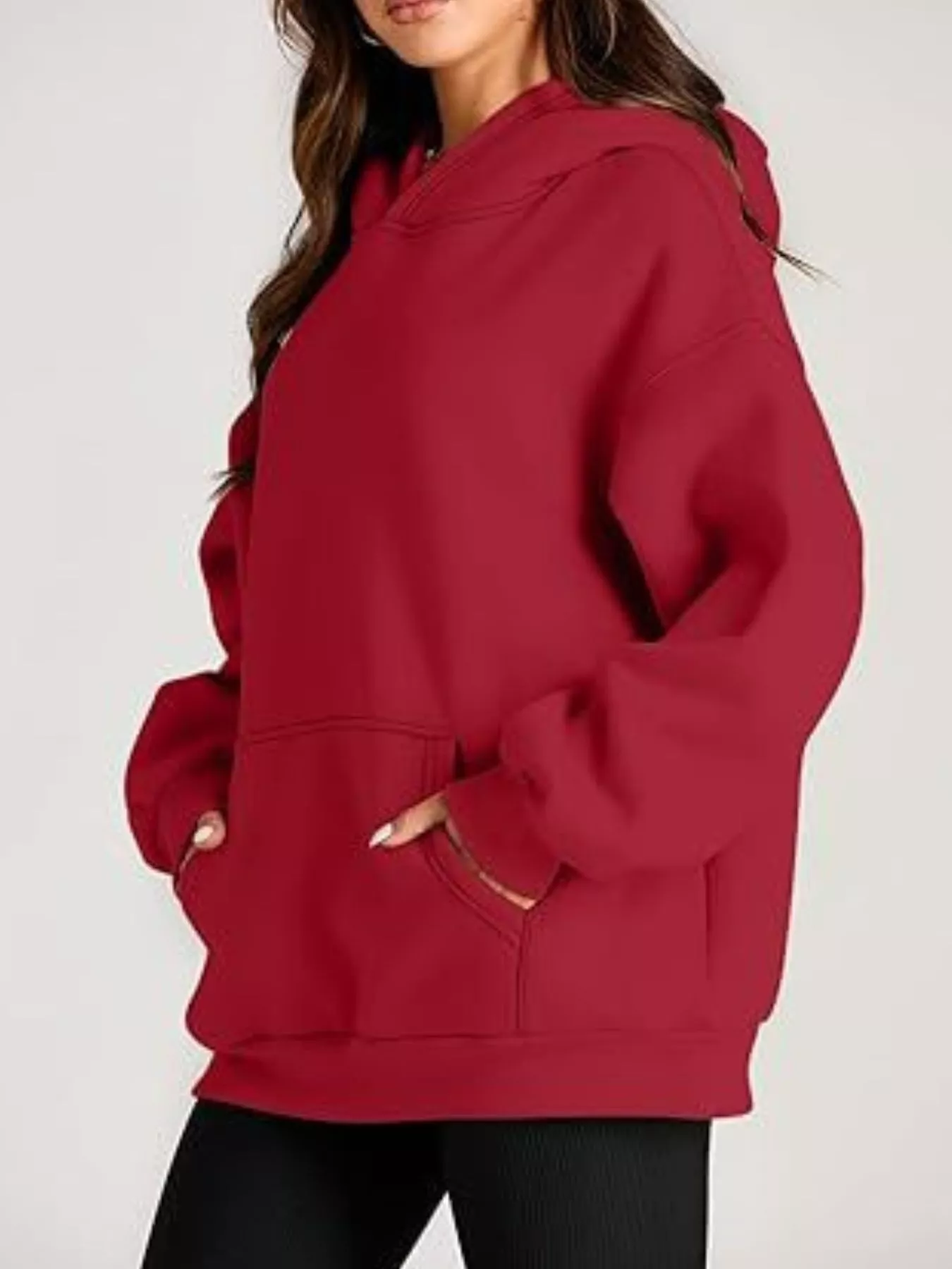 Kangaroo Pocket Long Sleeve Hoodie - Image 14