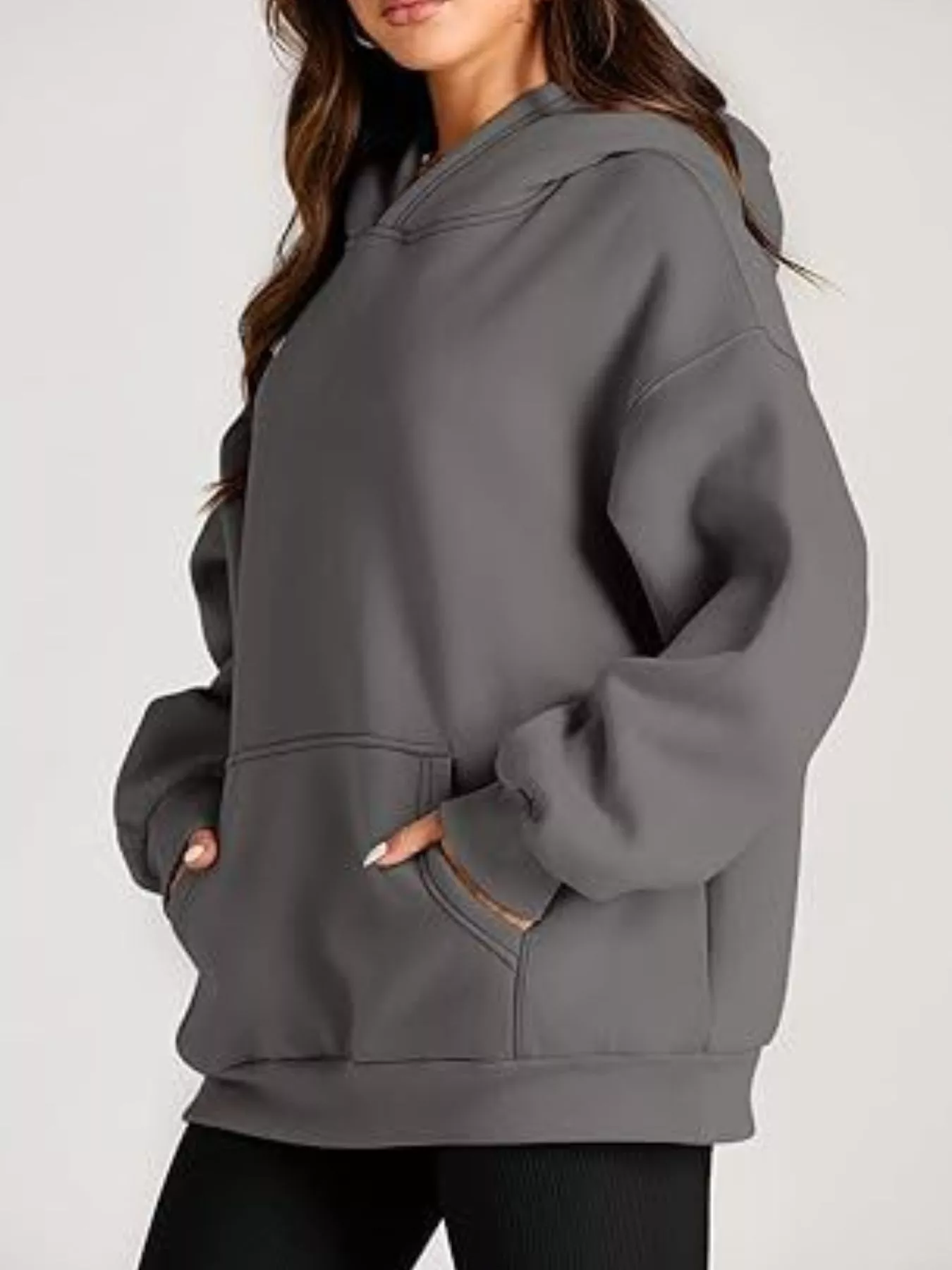 Kangaroo Pocket Long Sleeve Hoodie - Image 32