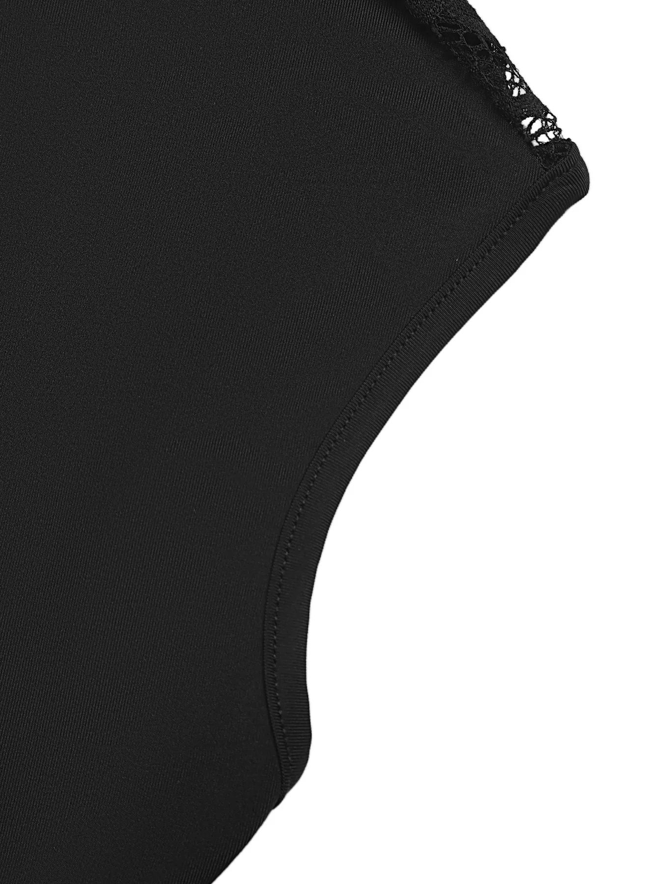 Lace Detail Cap-Sleeve T-Shirt - Image 7